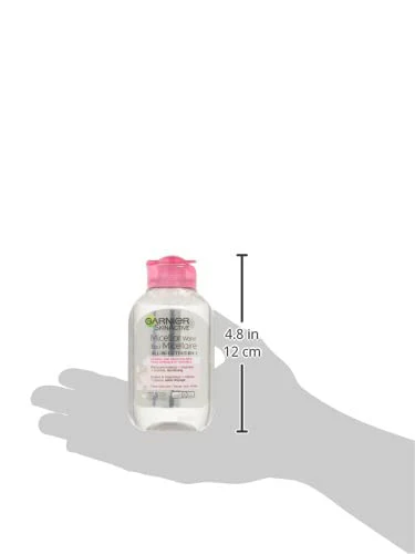 Garnier Micellar Cleansing Water, All-in-1 Makeup Remover and Facial Cleanser, For All Skin Types, 3.4 Fl Oz (100mL), 1 Count (Packaging May Vary) - Image 2