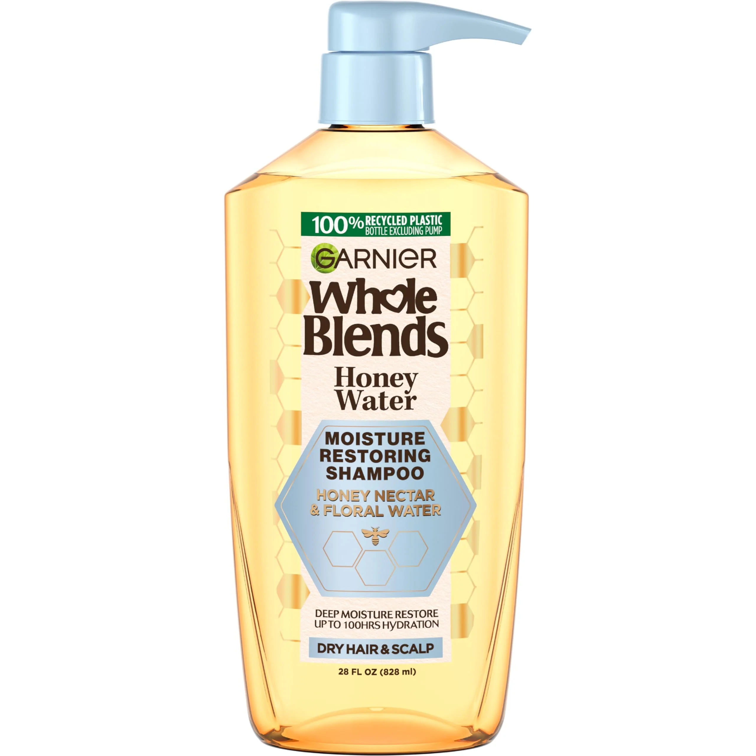 Garnier Whole Blends Honey Water Moisture Restoring Shampoo, Hair Care for Dry Hair and Dry Scalp with Honey Nectar and Floral Water, 28 Fl Oz - Image 12