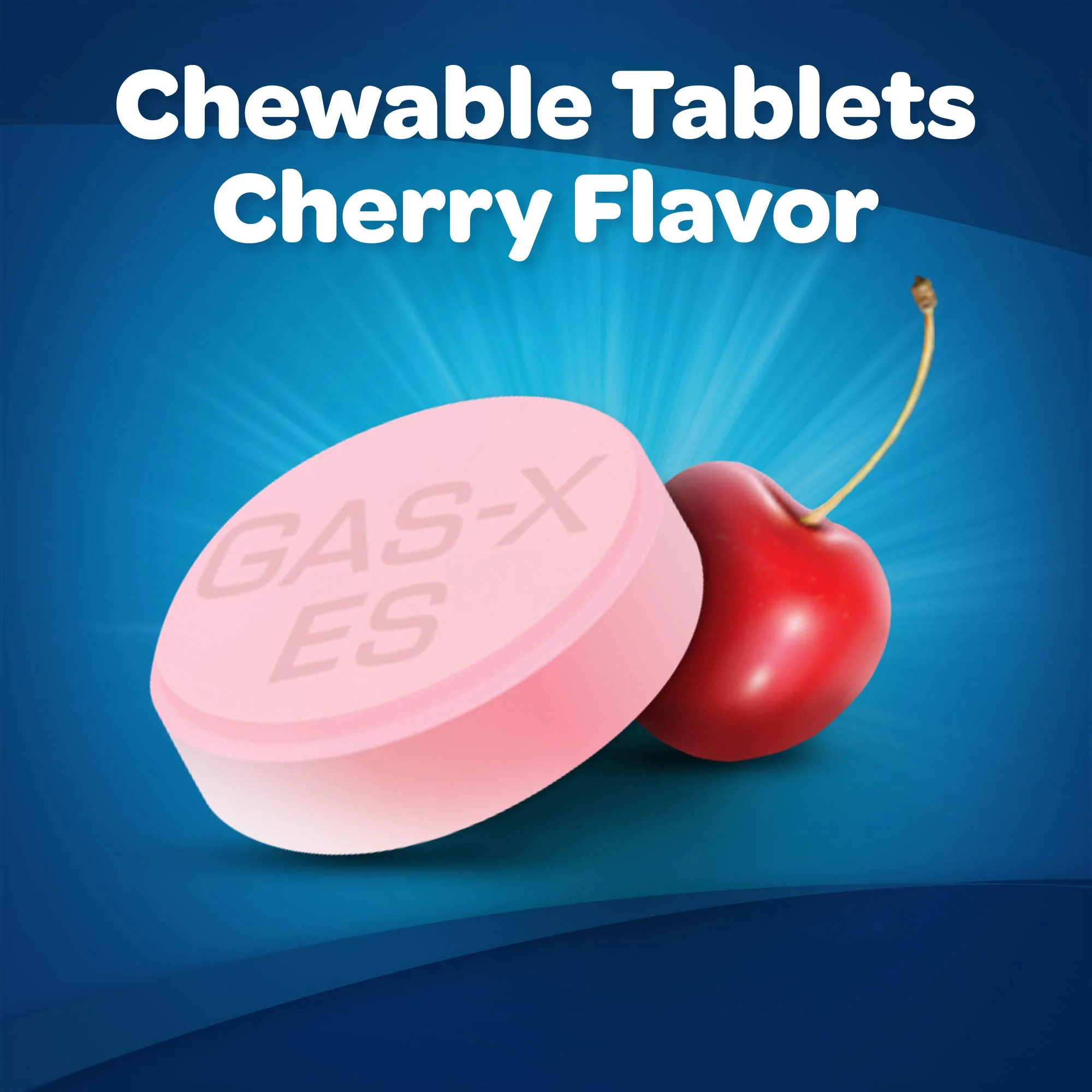 Gas-X Extra Strength Chewable Gas Relief Tablets with Simethicone 125 mg, Cherry - 48 Count - Image 6