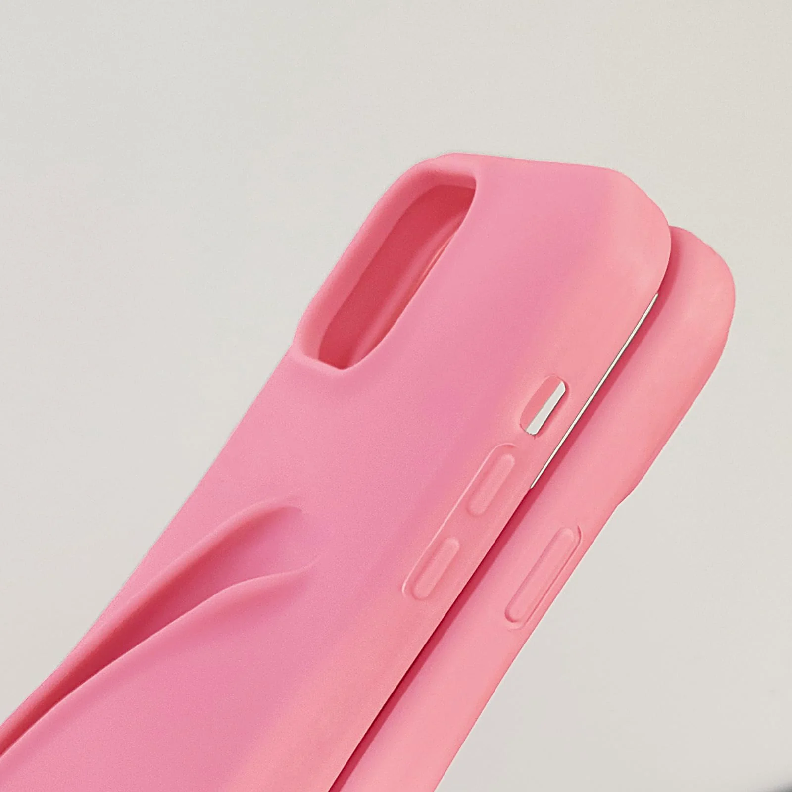 Generic Lip Gloss Phone 14 Pro Max Case - Premium Silky Silicone Lip and Phone Case with Puffy Back and Tactile Buttons for Easy Grip - Protective and Stylish Case Phone 14 Pro Max (Pink) - Image 2