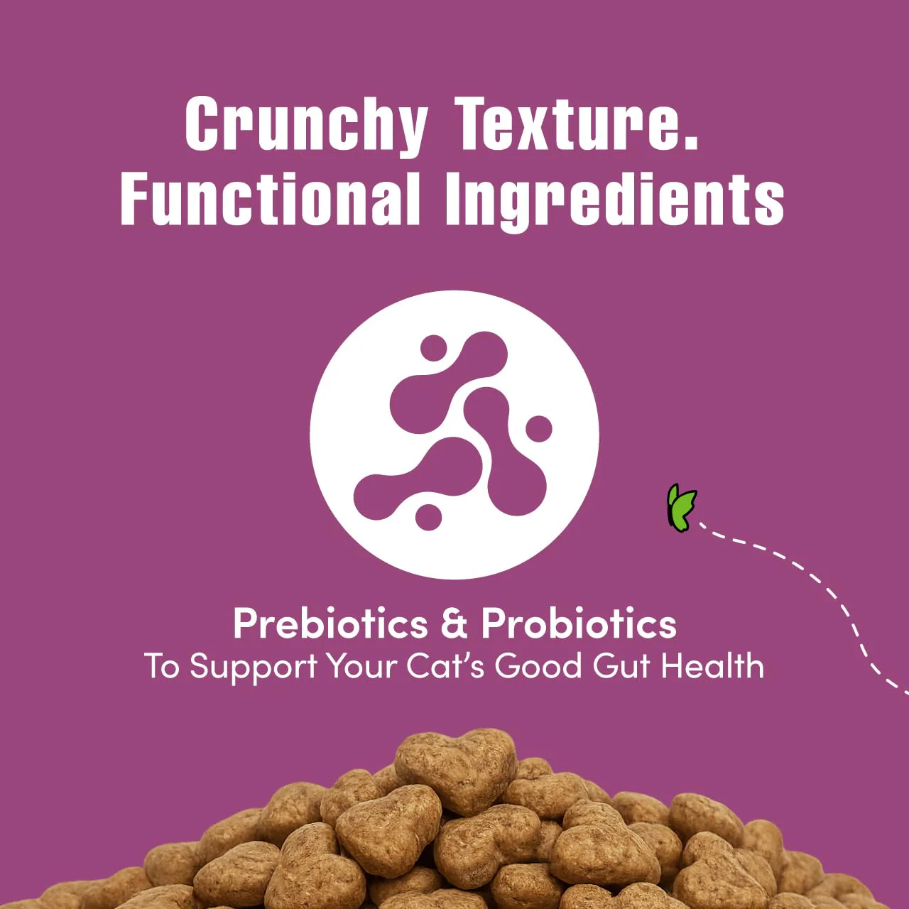 Get Naked Digestive Health Crunchy Cat Treats 2.5oz - Chicken Flavor, Grain-Free Cat Probiotics for Indoor Cats, Supports Healthy Digestion, Dental Health & Immunity, Made in The USA - Image 5