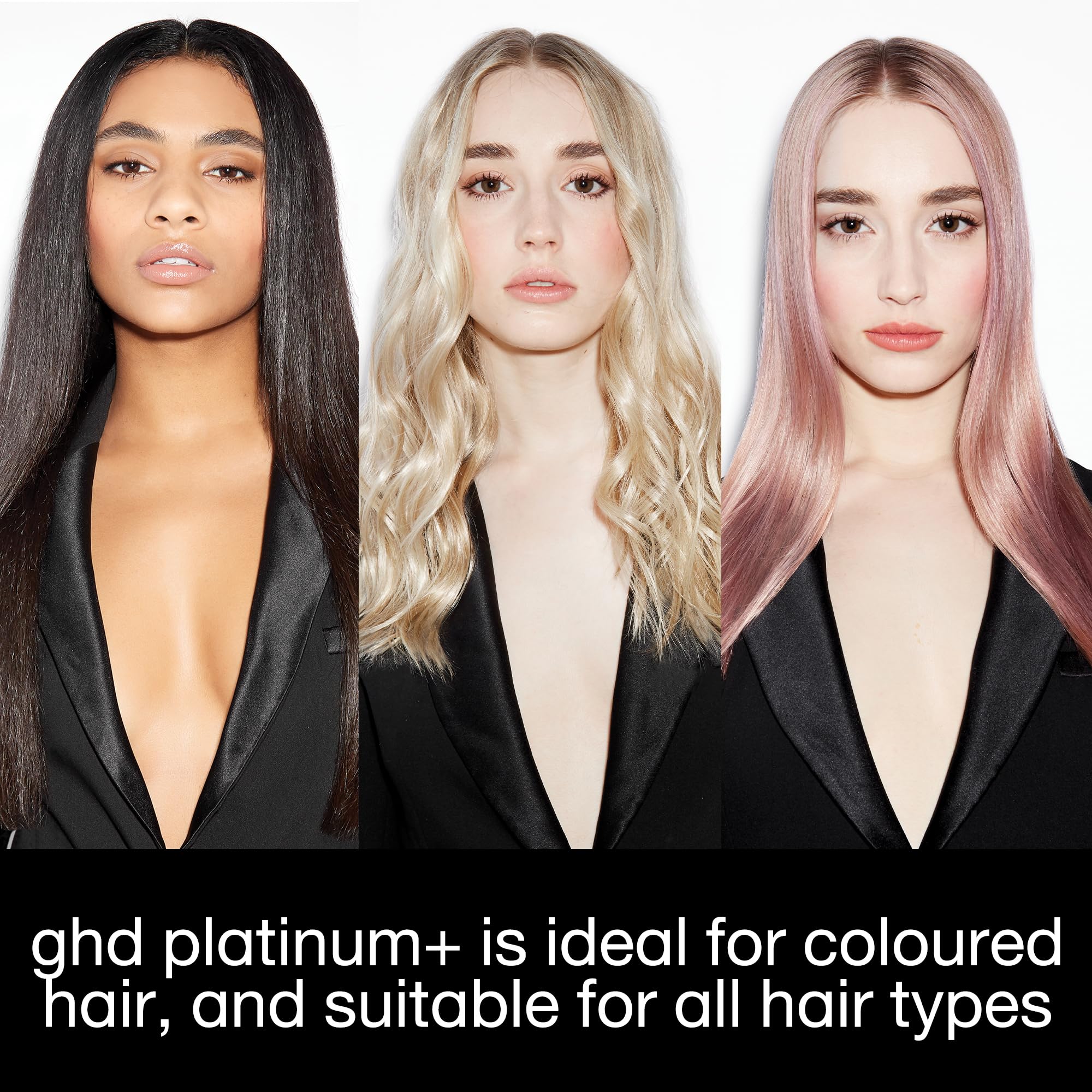 ghd Platinum+ Styler - 1" Flat Iron Hair Straightener, Professional Ceramic Hair Styling Tool for Stronger Hair, More Shine, & More Color Protection - White - Image 4