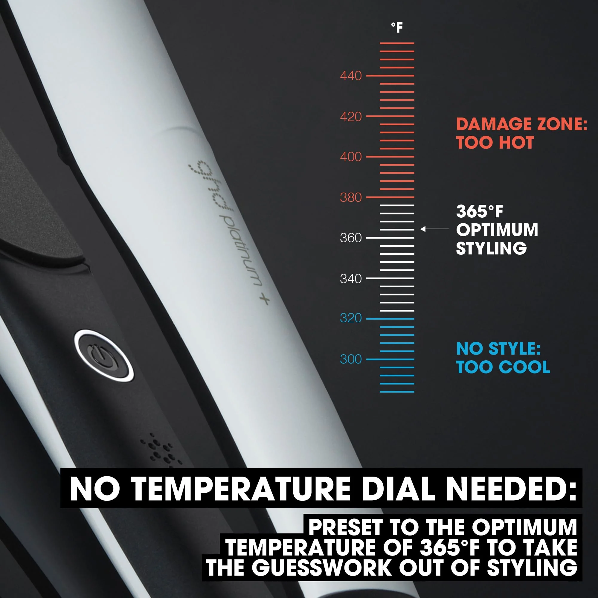 ghd Platinum+ Styler - 1" Flat Iron Hair Straightener, Professional Ceramic Hair Styling Tool for Stronger Hair, More Shine, & More Color Protection - White - Image 9