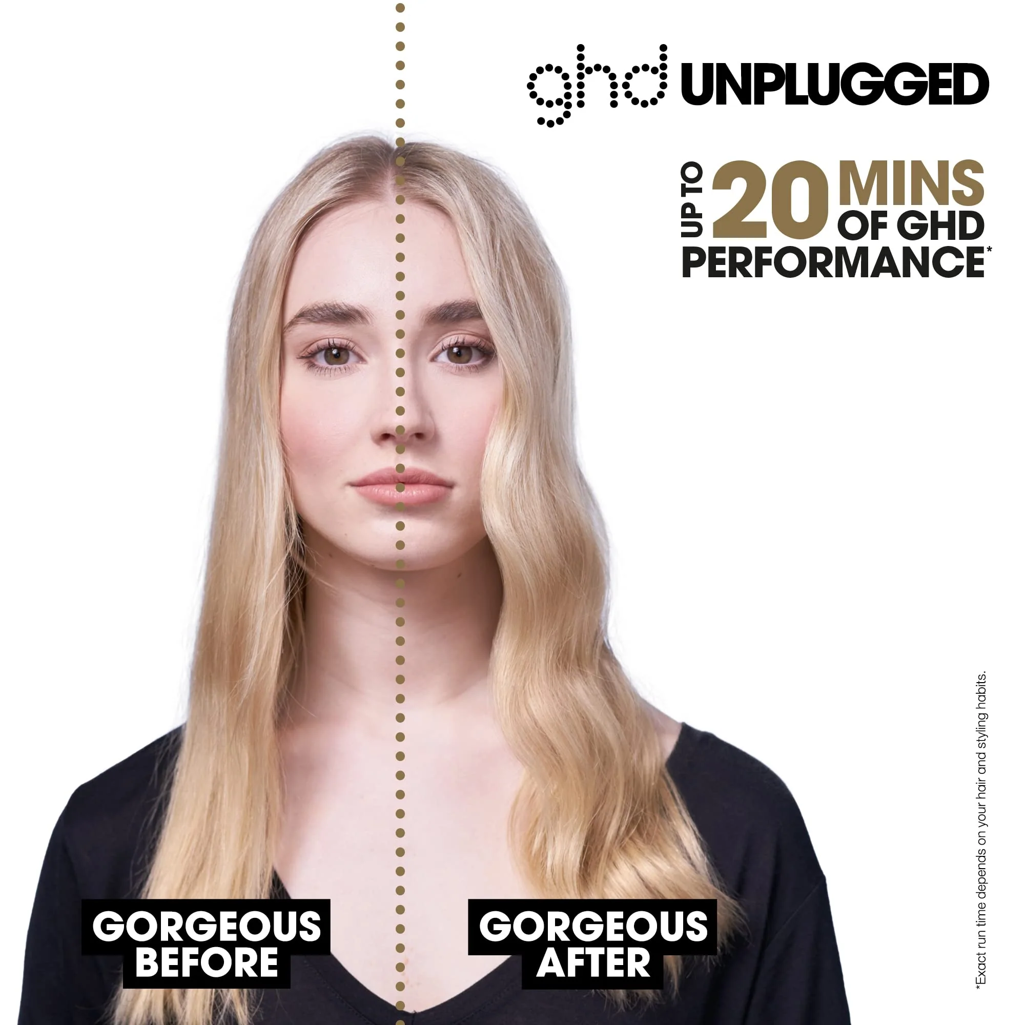 ghd Unplugged Styler - 1" Cordless Flat Iron Hair Straightener, Professional Travel Straightening Iron with Heat-Resistant Case, USB-C Charging for 20-Minutes of Use - Black - Image 11