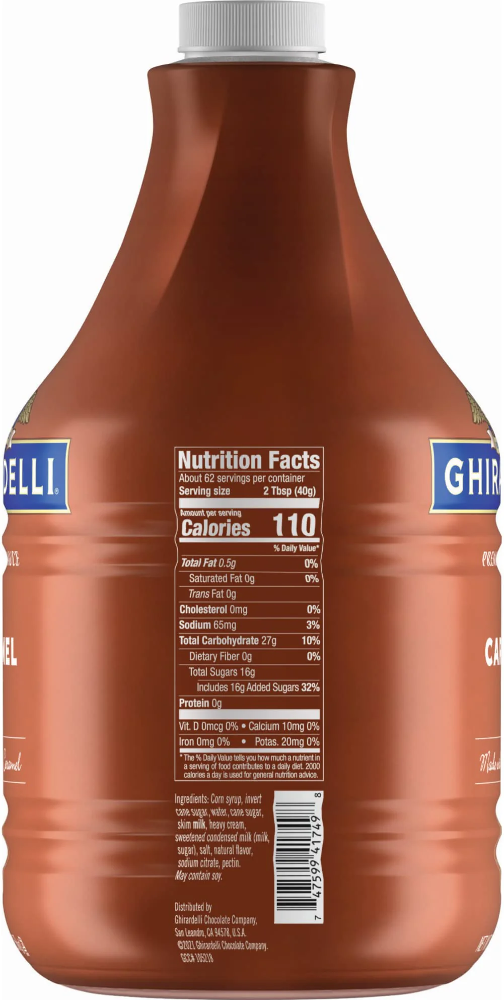 Ghirardelli Caramel Sauce, 87.3 oz (5 lb 7.3 oz) Bottle with Ghirardelli Stamped Barista Spoon & Pump - Image 8