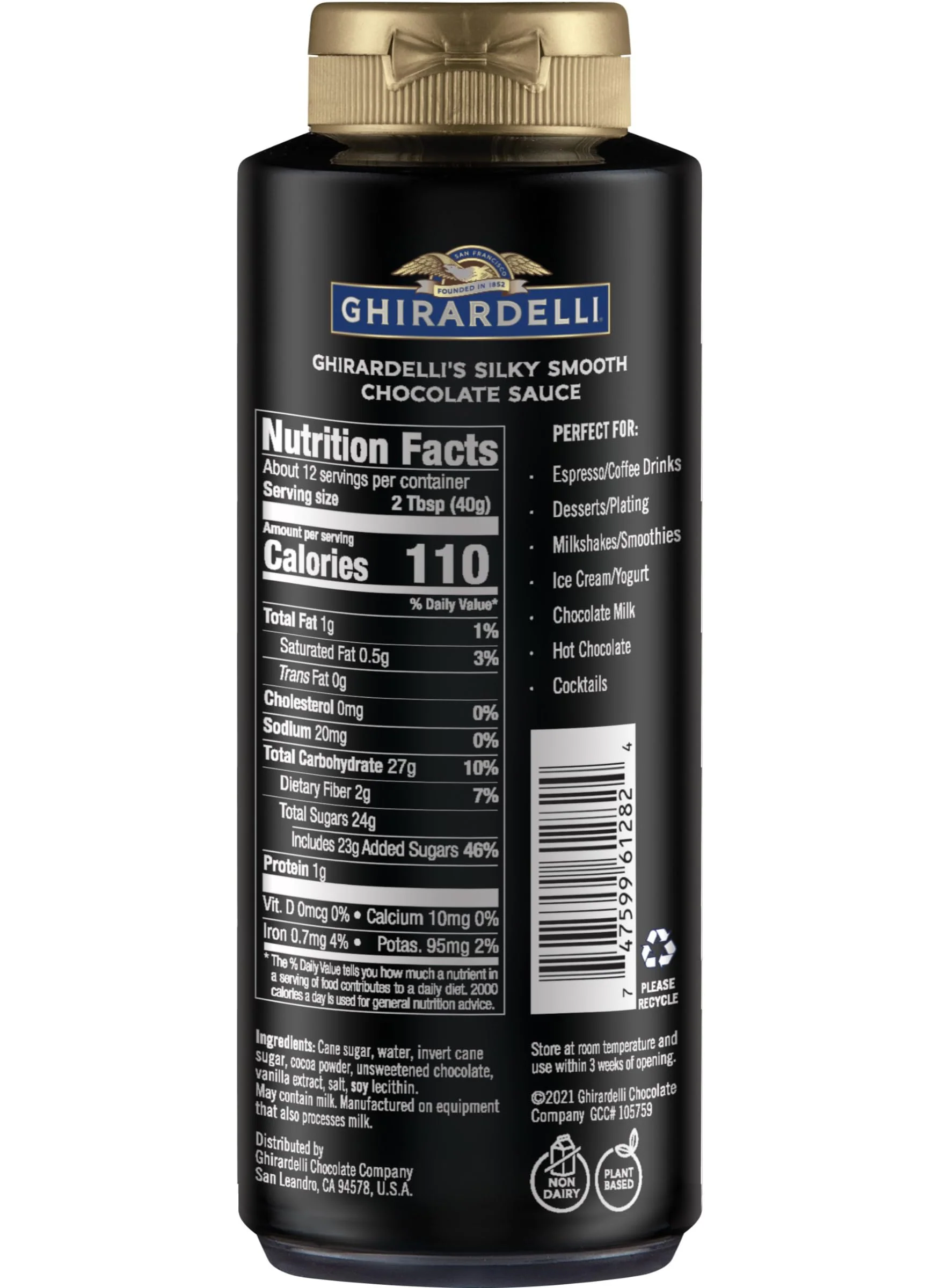 Ghirardelli Chocolate, Chocolate Flavored Sauce Squeeze Bottle, 16 fl. oz. - Image 6