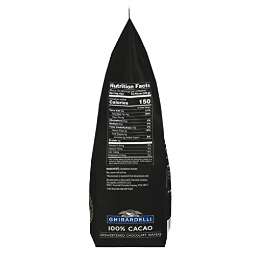 Ghirardelli Chocolate Company 100% Cacao Unsweetened Wafers, 5lb. Bag (Pack of 1) - Image 7
