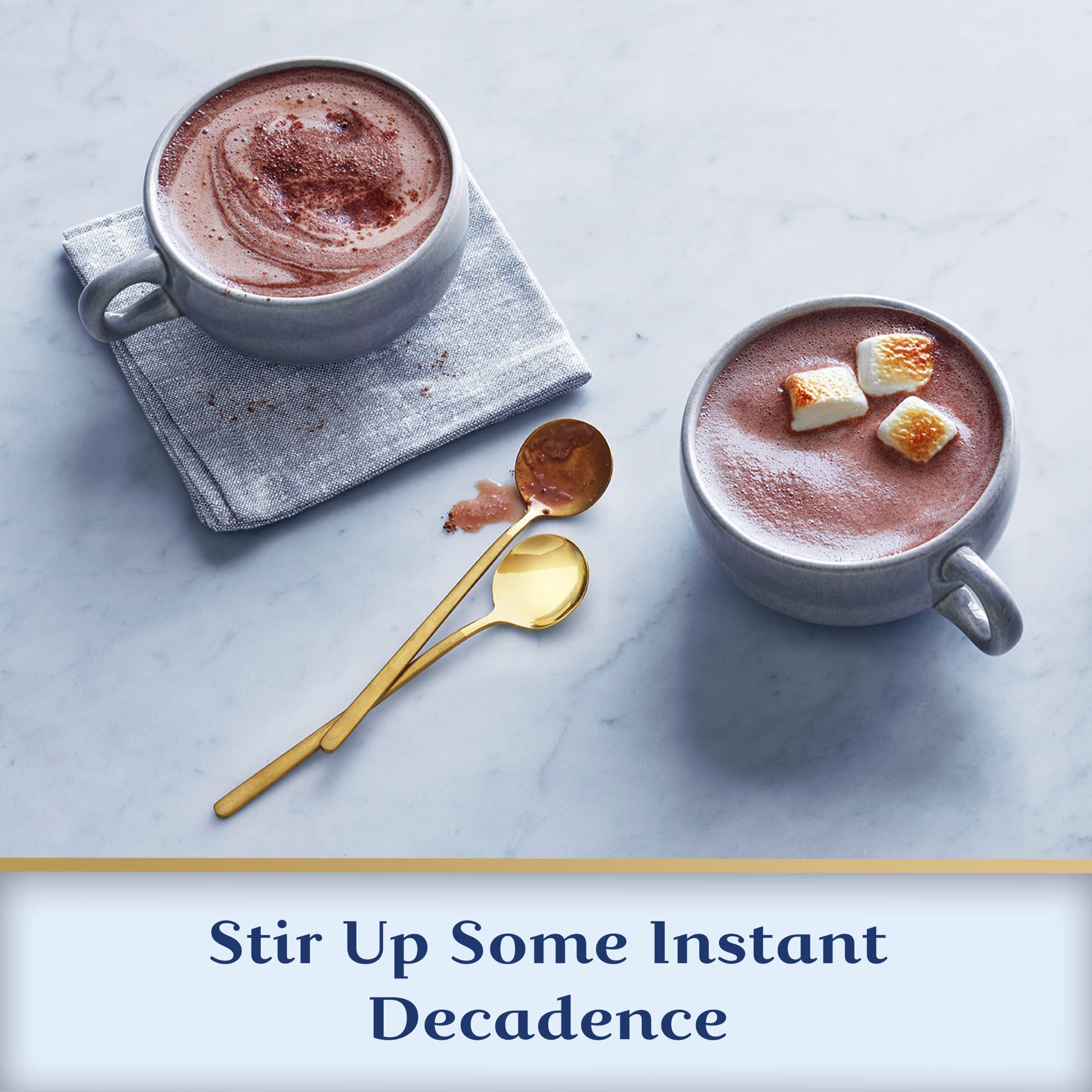 Ghirardelli Double Chocolate Hot Cocoa Mix, 0.85-Ounce Packets (Pack of 10) - Image 2