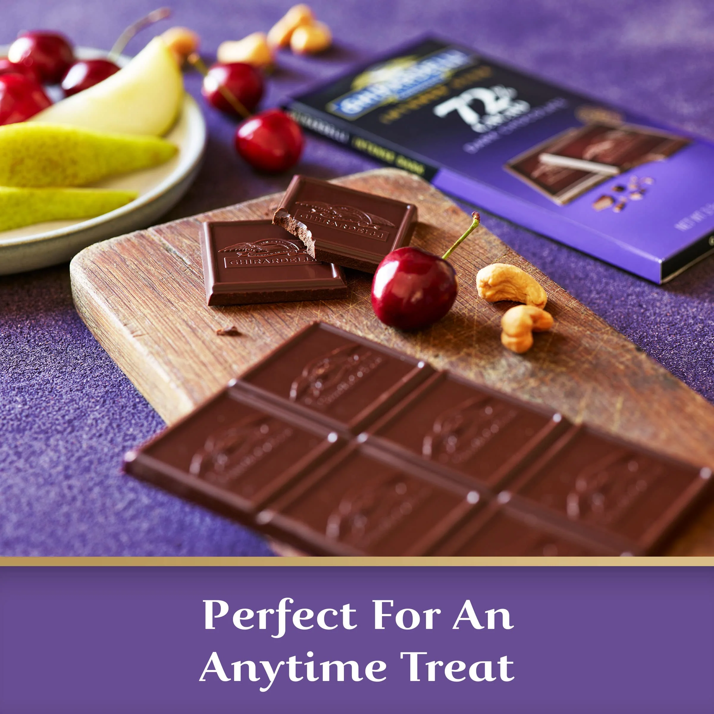 GHIRARDELLI INTENSE DARK Chocolate Bar, 72% Cacao, 3.5 Oz Bar (Pack of 4) - Image 4