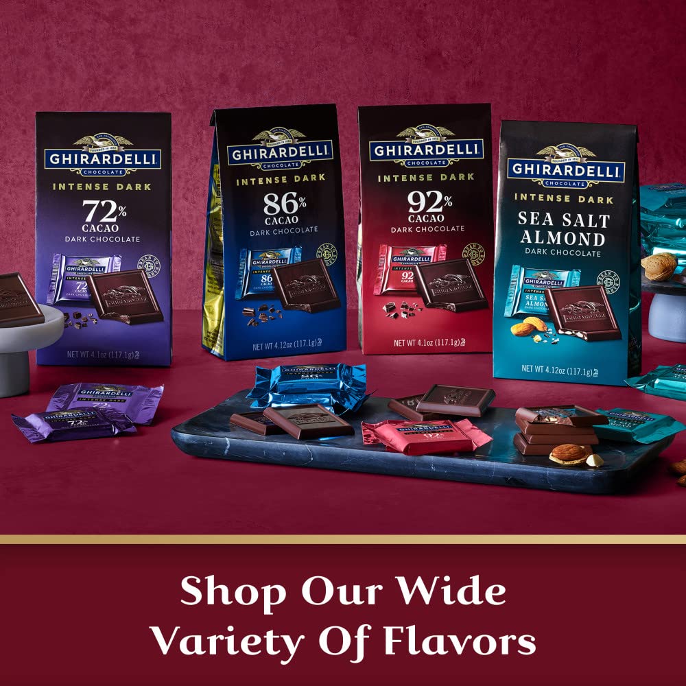 GHIRARDELLI Intense Dark Chocolate Bar, 92% Cacao, 3.17 Oz Bar - Image 3
