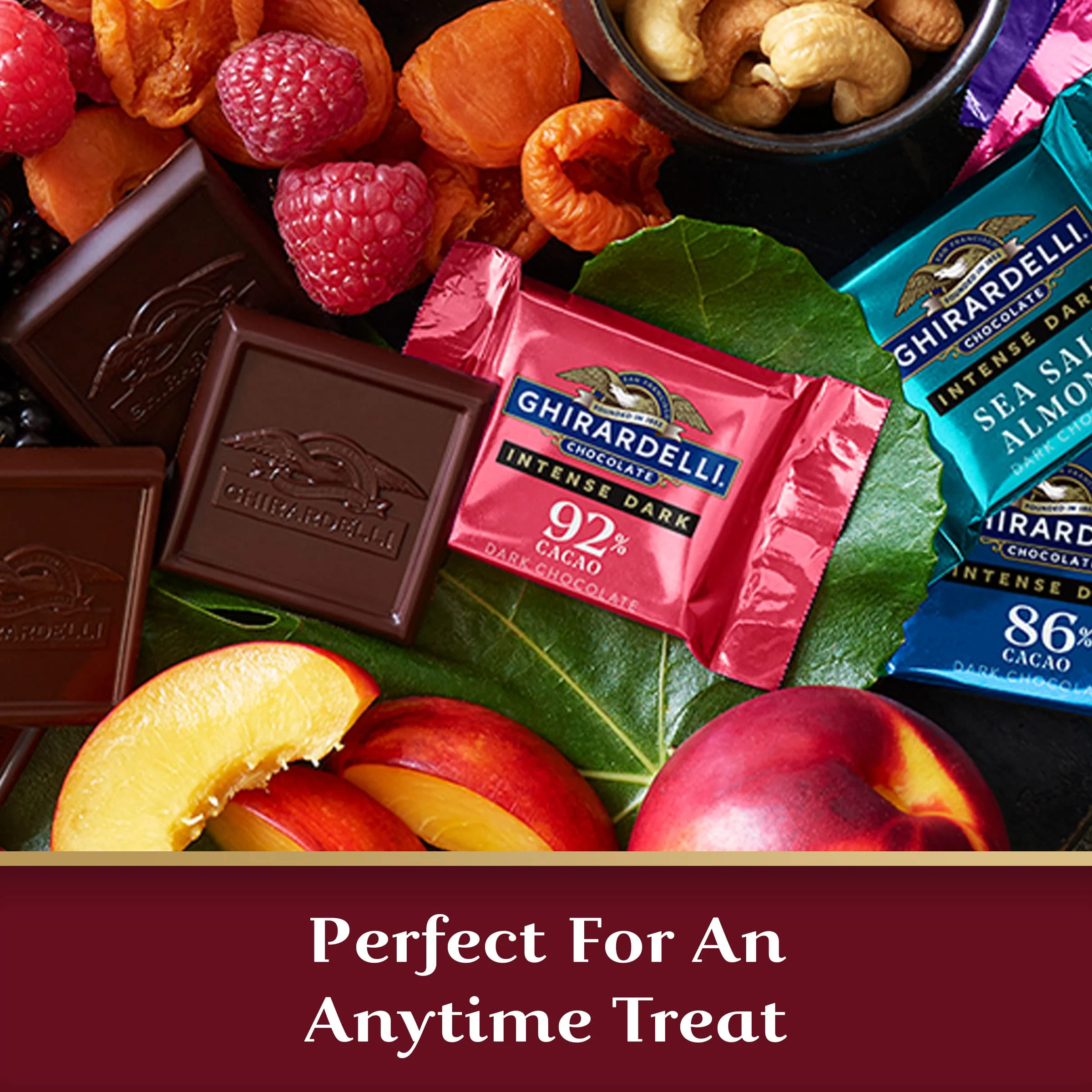 GHIRARDELLI Intense Dark Chocolate Squares, 92% Cacao, 4.1 Oz Bag (Pack of 6) - Image 6