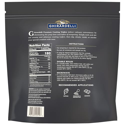 Ghirardelli Premium Dark Coating Wafers, 5lb Bag - Image 5