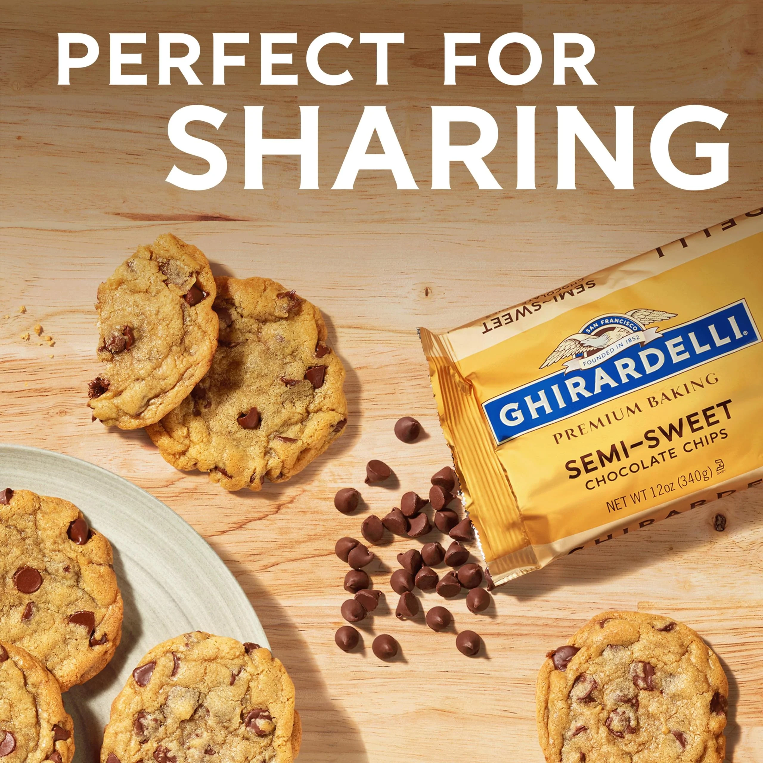GHIRARDELLI Semi-Sweet Chocolate Premium Baking Chips Chocolate Chips for Baking, 24 OZ Bag - Image 6
