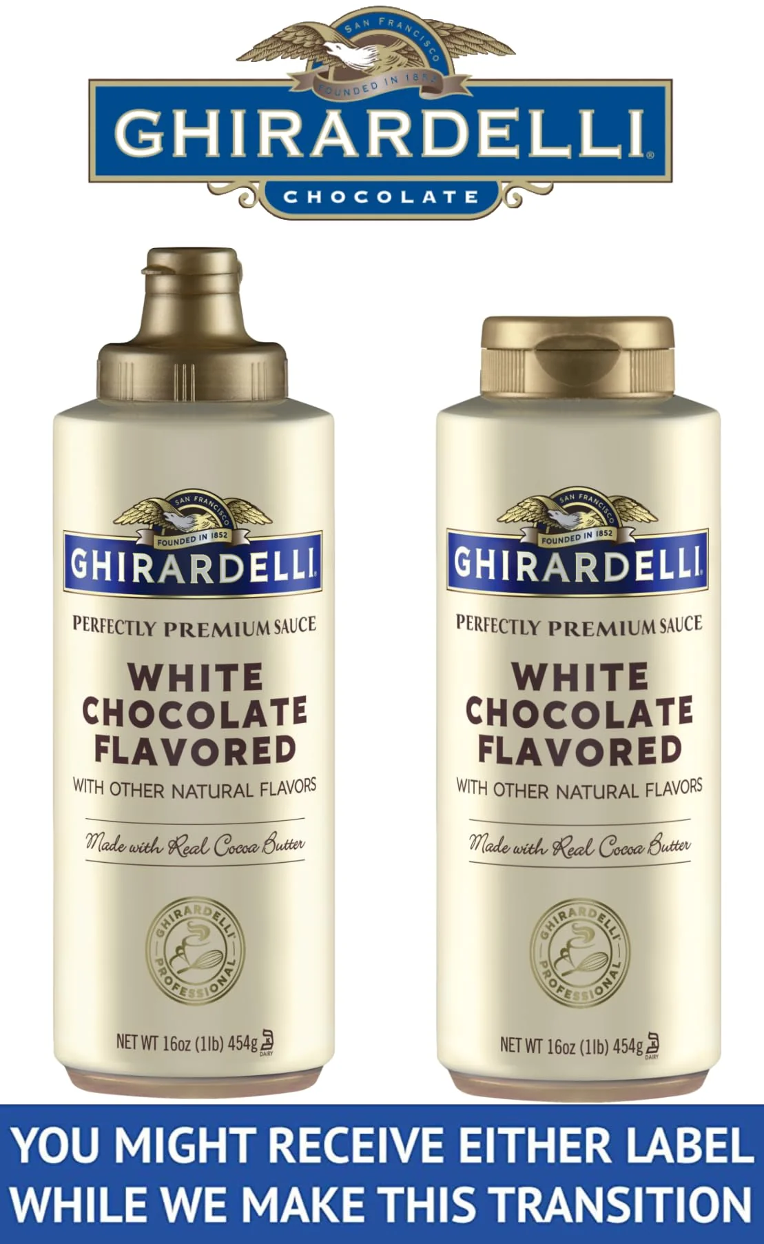Ghirardelli Squeeze Bottles - Caramel, Chocolate & White Chocolate - Set of 3 - Image 9