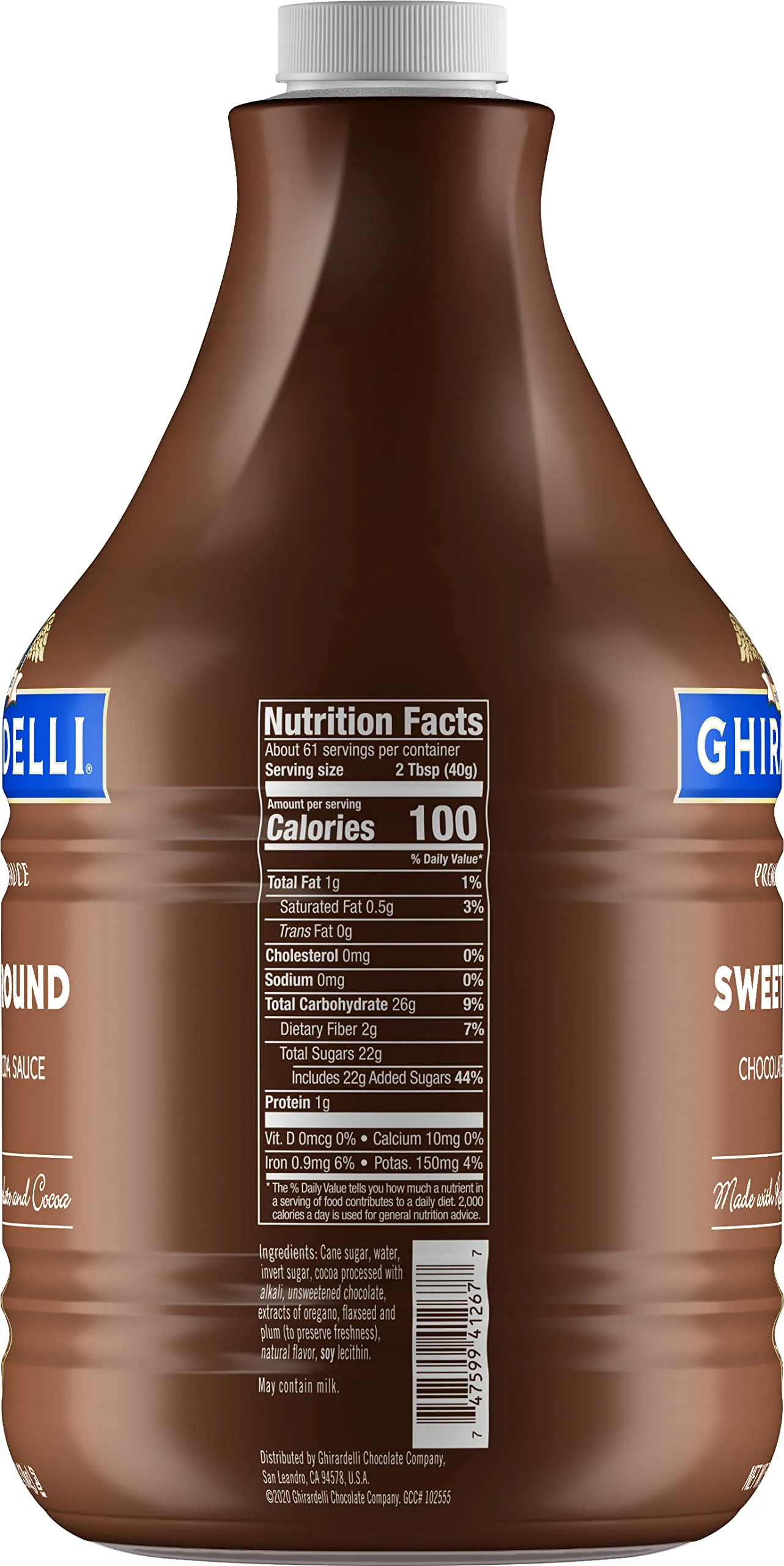 Ghirardelli Sweet Ground Chocolate & Cocoa Sauce Pump Bottle, 87.3 oz - Image 4