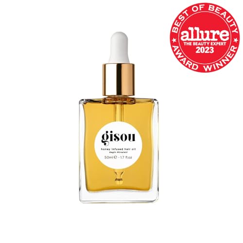 Gisou Honey Infused Hair Oil - Hydrating & Frizz Control Treatment with Mirsalehi Honey, Adds Shine & Heat Protectant for All Hair Types, 1.7 Fl Oz - Image 19