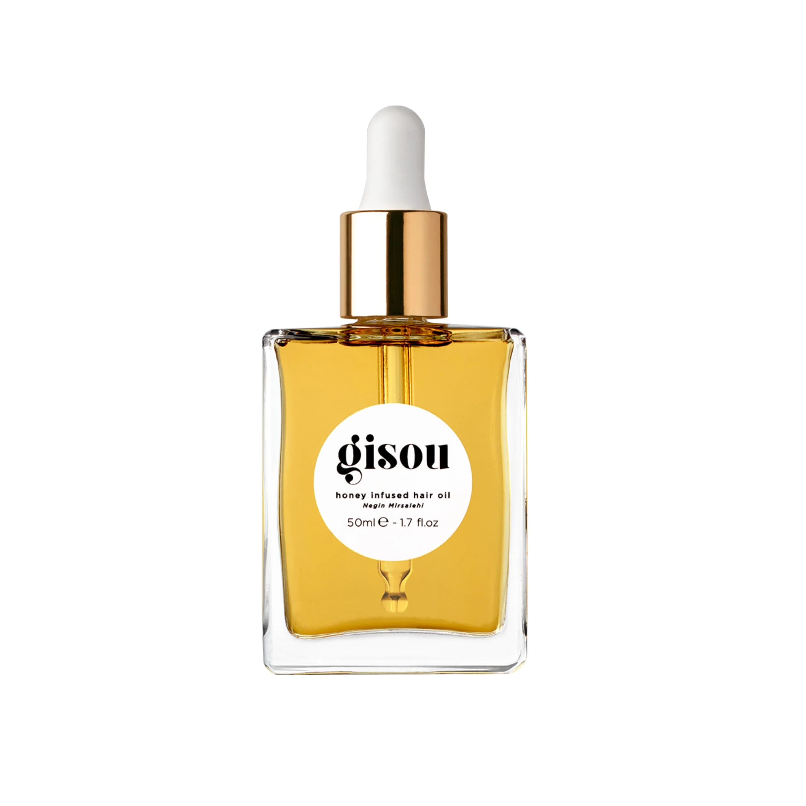 Gisou Honey Infused Hair Oil - Hydrating & Frizz Control Treatment with Mirsalehi Honey, Adds Shine & Heat Protectant for All Hair Types, 1.7 Fl Oz - Image 2