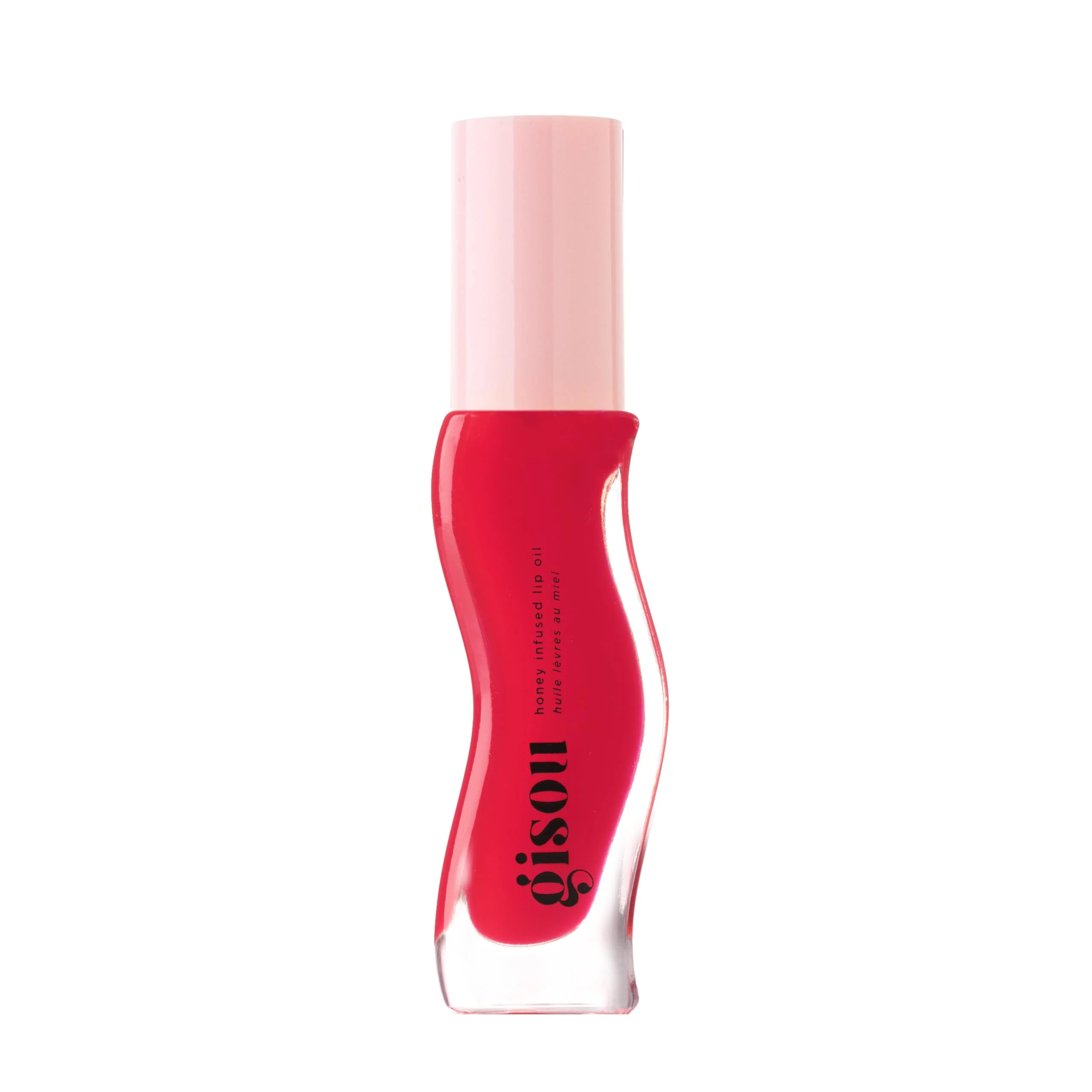 Gisou Honey Infused Hydrating Lip Oil, Nourishing Lip Moisturizer for Dry Lips, 0.27 fl oz (Strawberry Sorbet)