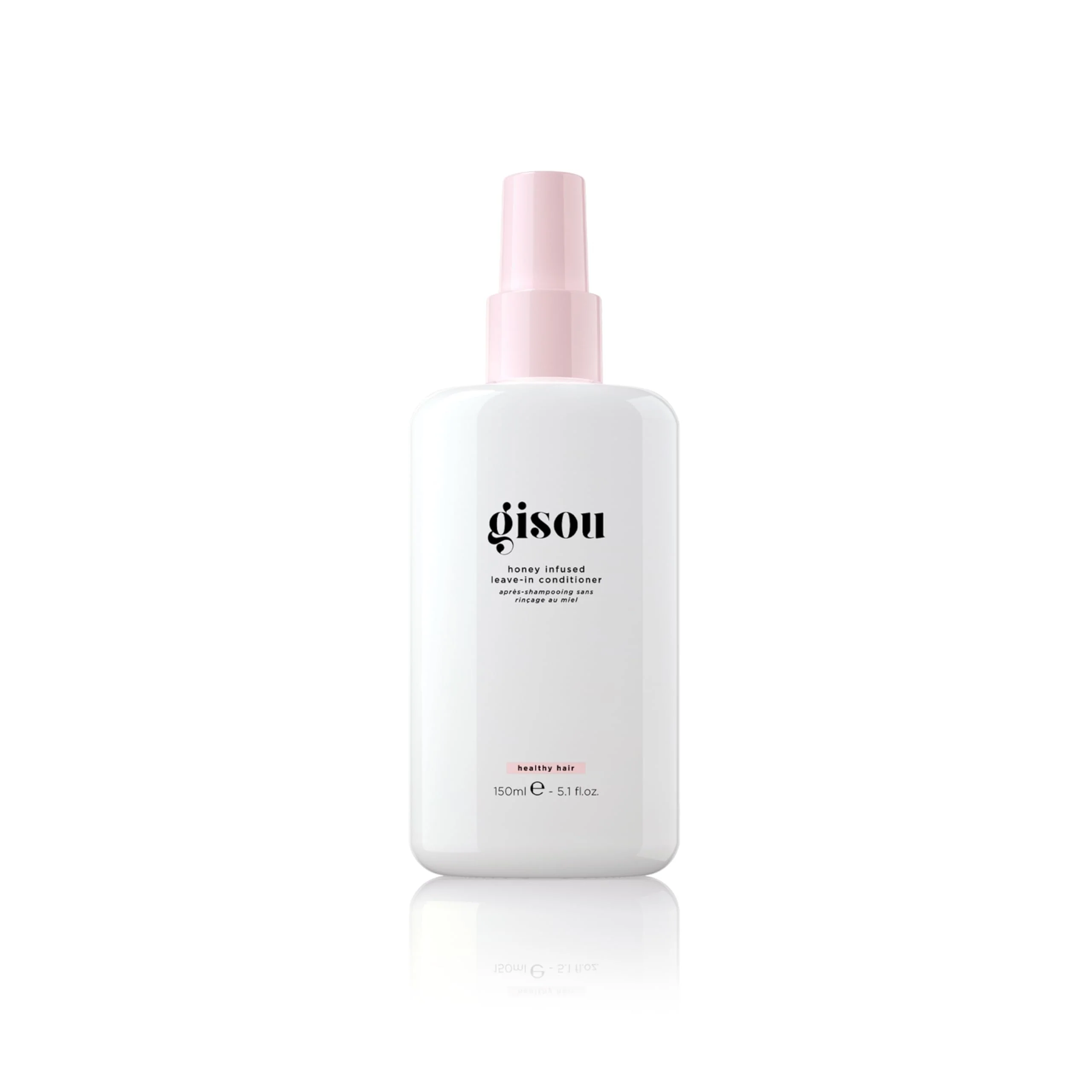 Gisou Honey Infused Leave-In Conditioner – Detangling, Hydration & Frizz Control with Mirsalehi Honey, Argan Oil & Baobab Extract, 5.1 Fl Oz