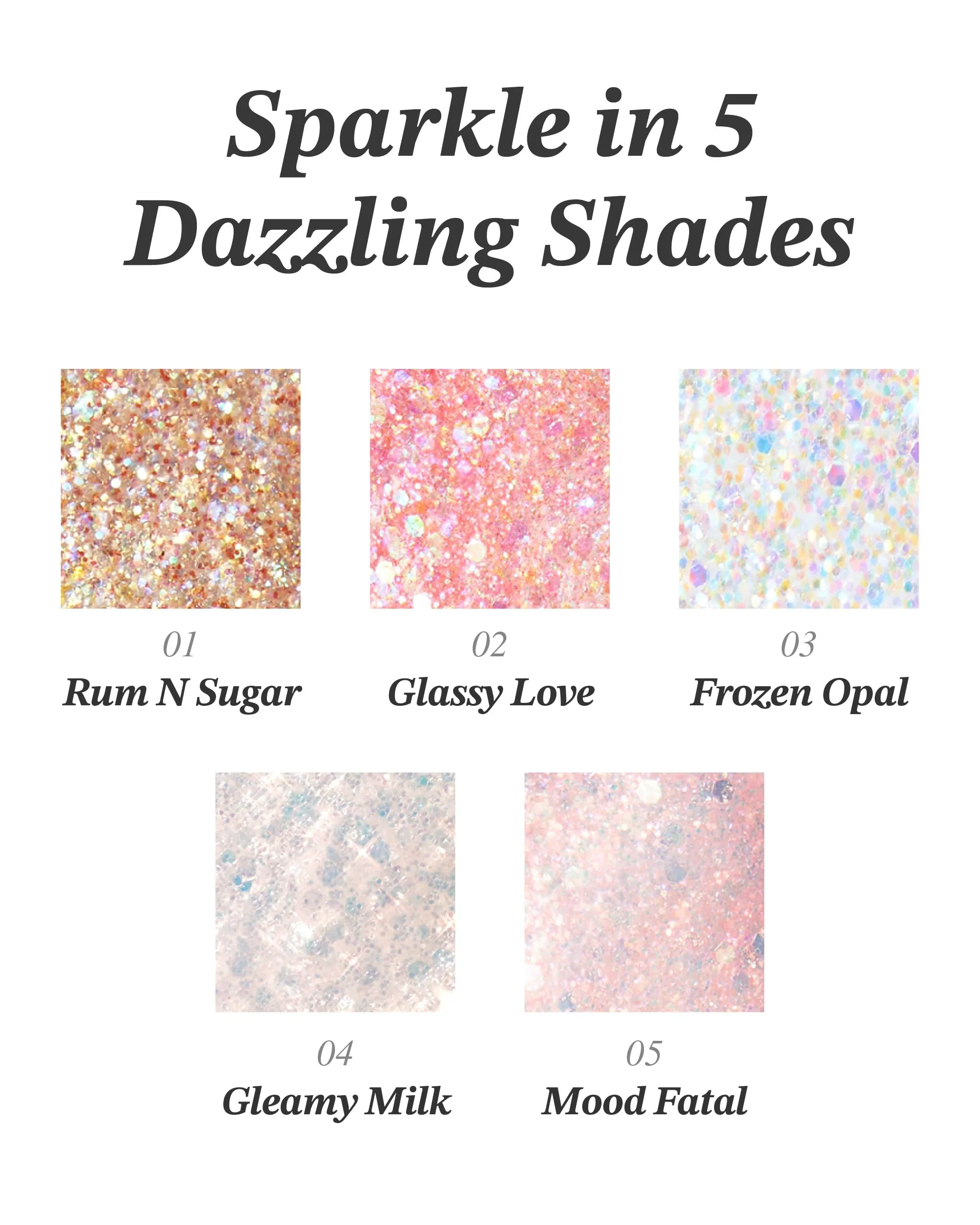 Glint Face & Body Glitter Gel (Frozen Opal, 0.1oz) - Multi-Use Makeup for Eyes, Cheeks, Body, and Hair. Rich Pigment, Long-Lasting Sparkle/Glitter for Party, Festival, Concert - Image 4