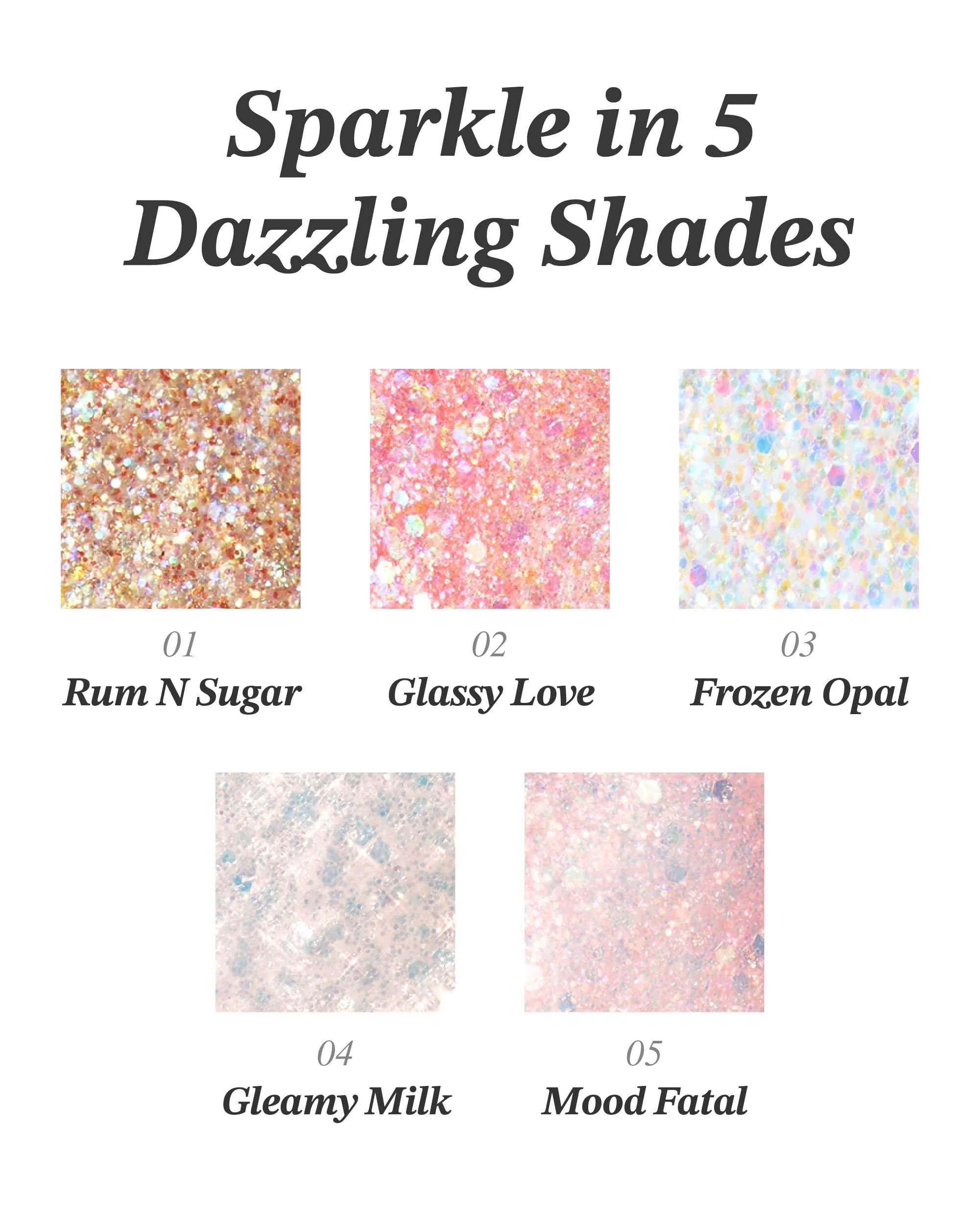Glint Face & Body Glitter Gel (Mood Fatal, 0.1oz) - Multi-Use Makeup for Eyes, Cheeks, Body, and Hair. Rich Pigment, Long-Lasting Sparkle/Glitter for Party, Festival, Concert - Image 4
