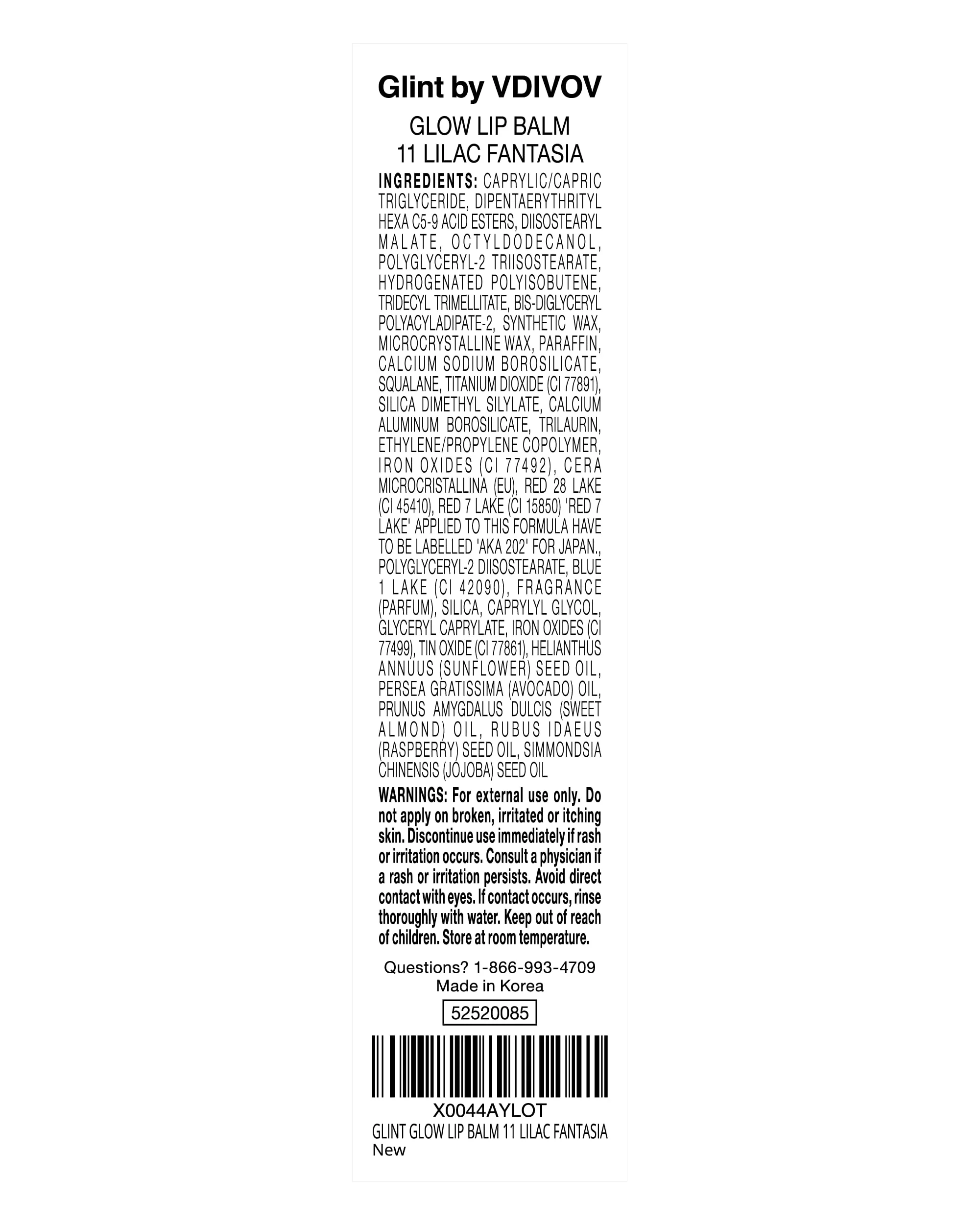 Glint Glow Lip Balm (Lilac Fantasia, 0.1oz) - Moisturizing Stain Lipstick with Shine for Natural Lips, Tinted Treatment. Luxurious Korean Skin Care Makeup. Chapped, Dry, Cracked - Image 2
