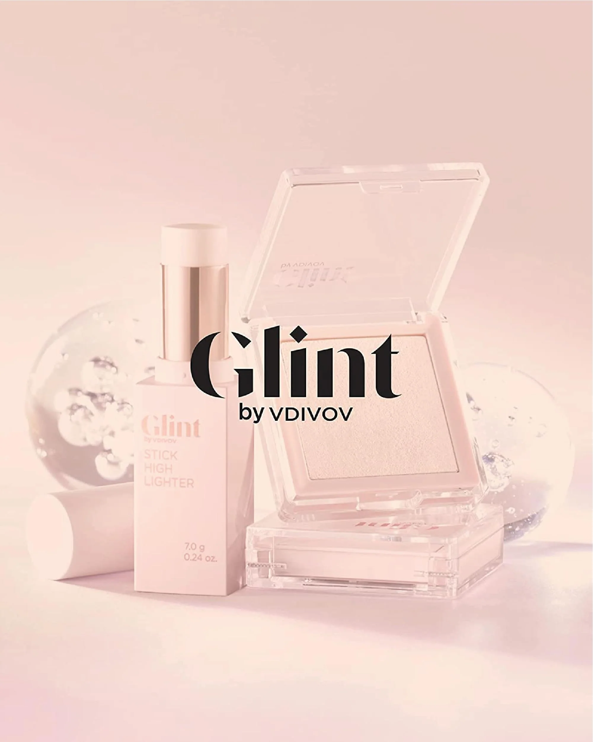GLINT Glow Pearl Base (30 ml/1.01 fl oz) Moisturizing Foundation Primer with a Radiant Champagne Pink Glow for a Natural, Luminous Complexion | Korean Skincare - Image 2