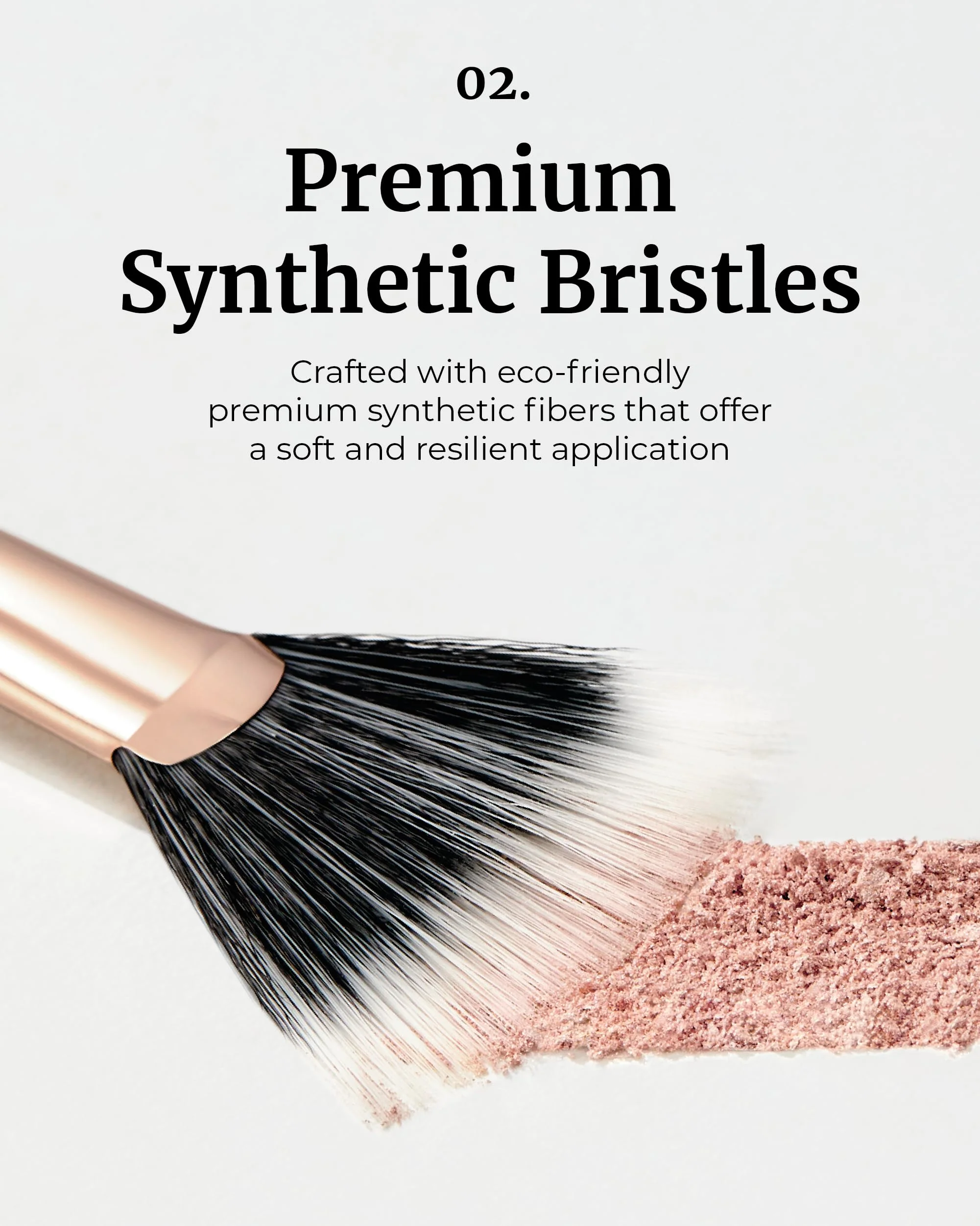 Glint Makeup Fan Brush - Professional Brush for Blush & Highlighter Makeup. Premium Soft Vegan Synthetic Makeup Brush for Precise Application and Blending. - Image 6