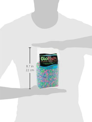 GloFish Aquarium Gravel, Pink/Green/Blue Mix, Complements GloFish Tanks, 5 Pounds - Image 2