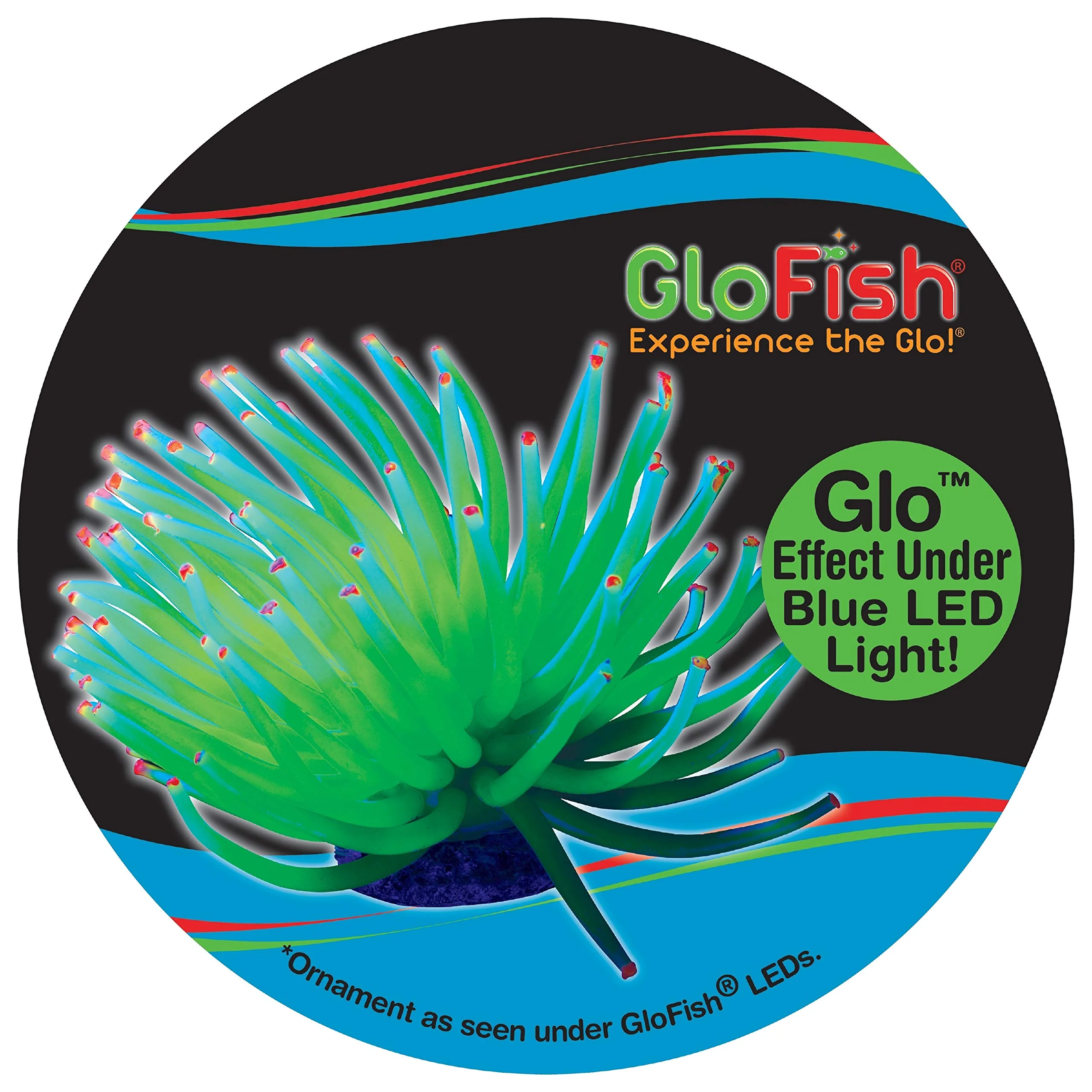 GloFish Yellow Anemone Ornament, Detailed Aquarium Ornament, Creates A Glowing Effect - Image 4