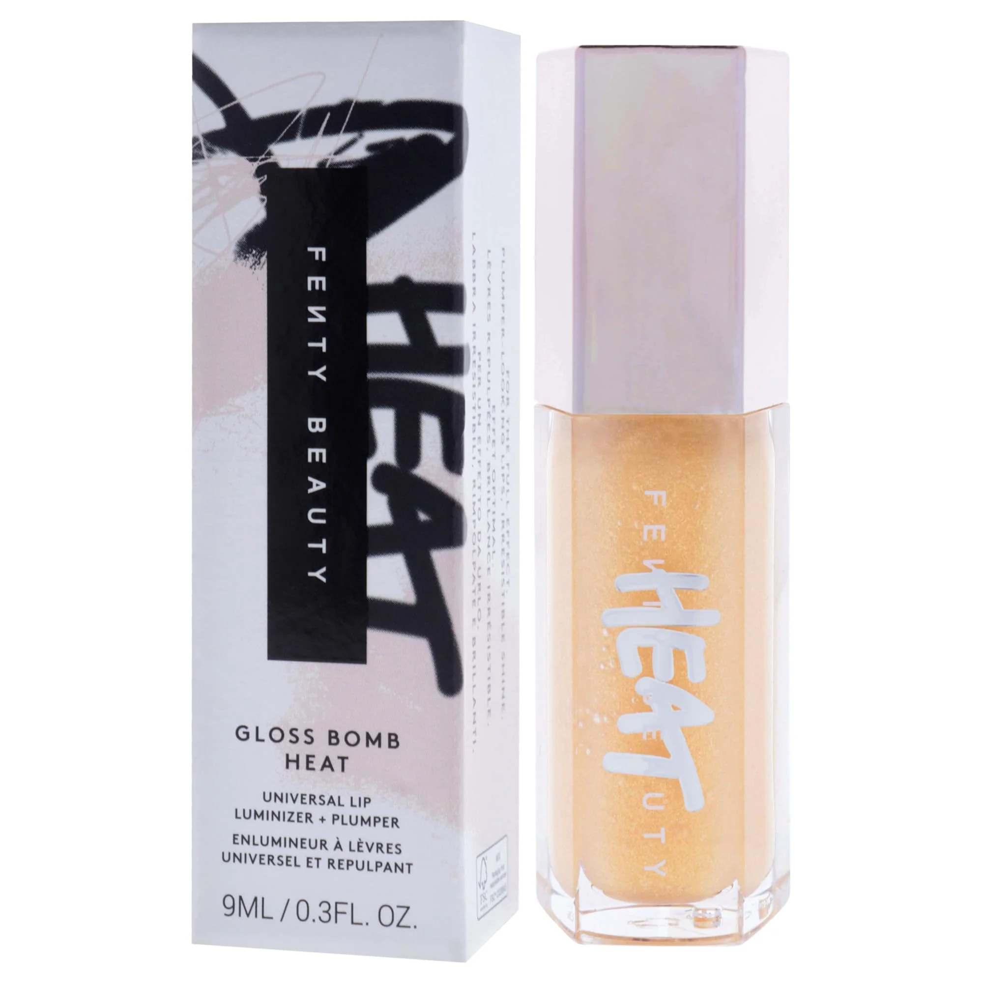Gloss Bomb Heat Universal Lip Luminizer Plus Plumper - 05 Lemon Lava by Fenty Beauty for Women - 0.3 oz Lip Gloss - Image 3