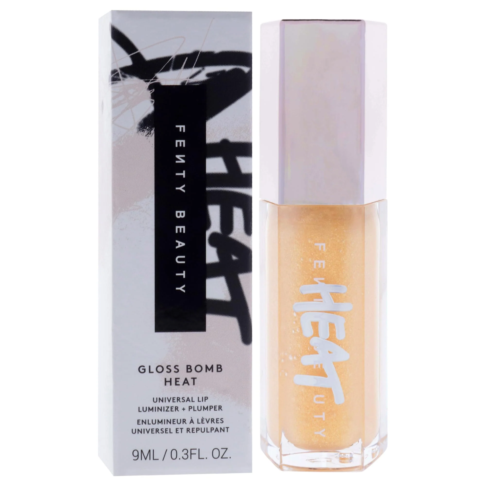 Gloss Bomb Heat Universal Lip Luminizer Plus Plumper - 05 Lemon Lava by Fenty Beauty for Women - 0.3 oz Lip Gloss - Image 4