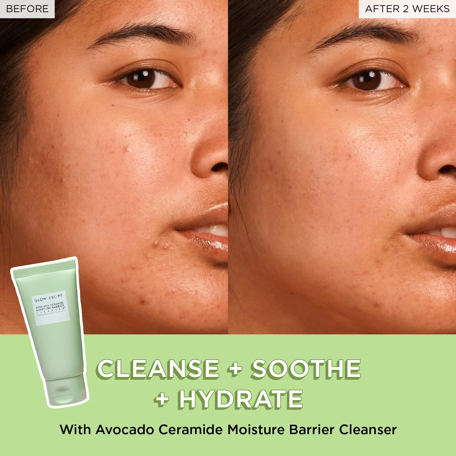 Glow Recipe Avocado Ceramide Facial Cleanser, Korean Double Cleanse Second Step, Hydrating Gel-to-Foam Face Wash for Dry Skin, Barrier Support, Hyaluronic Acid + Colloidal Oatmeal (150ml) - Image 7
