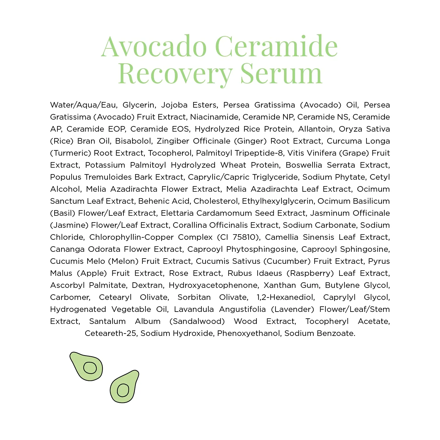 Glow Recipe Avocado Ceramide Serum - Soothing, Hydrating Face Serum for Women & Men, Redness Relief & Skin Barrier Repair - Lightweight, Milky Korean Skincare for Dry, Sensitive Skin (30 ml) - Image 2
