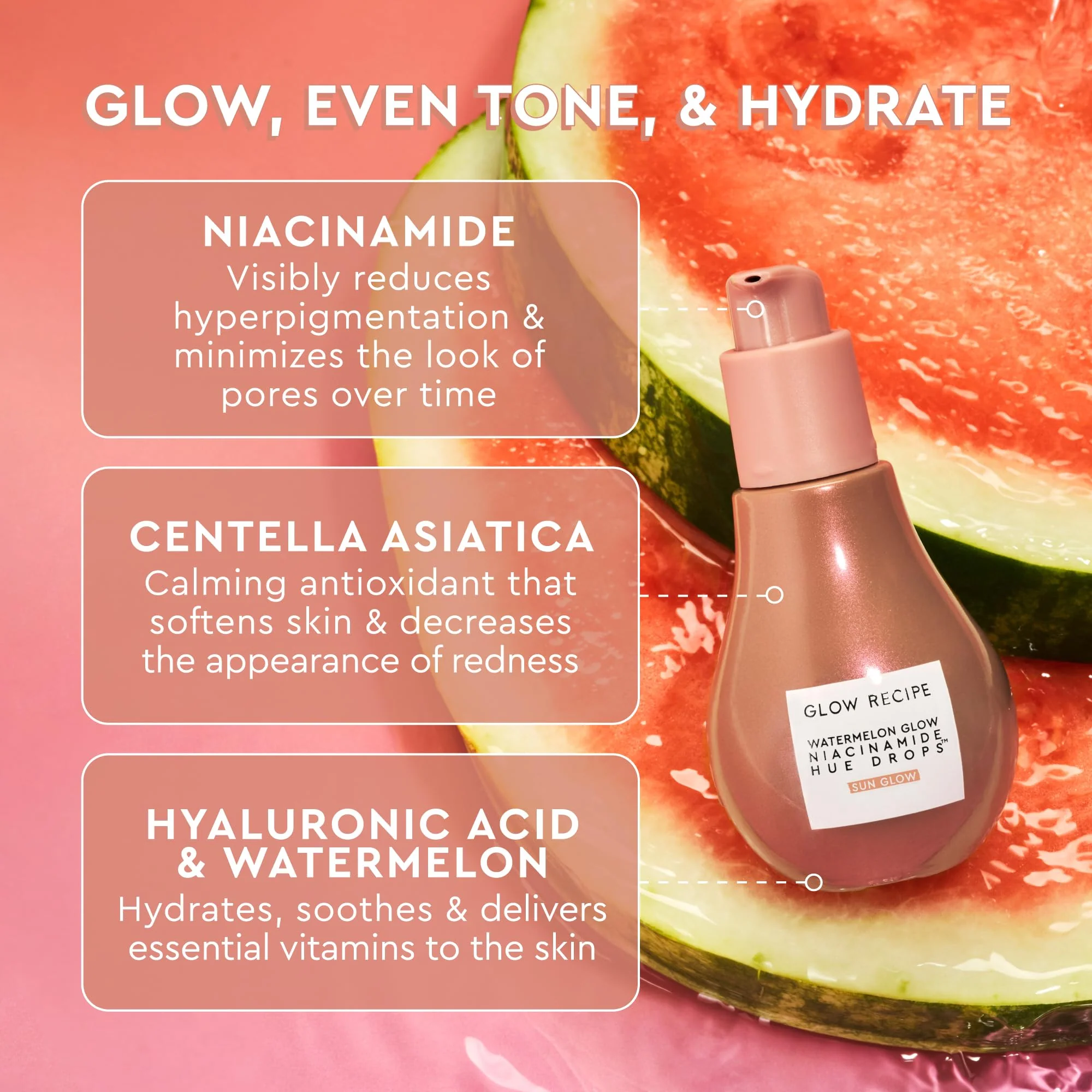 Glow Recipe Dewy Babies Travel Skincare Set - Plum Plump Hyaluronic Acid Serum + Dewy Flush Tinted Blush Drops + Pink Juice Face Moisturizer + Bronzing Hue Drops + Ultra Fine Facial Mist (5 Count) - Image 7