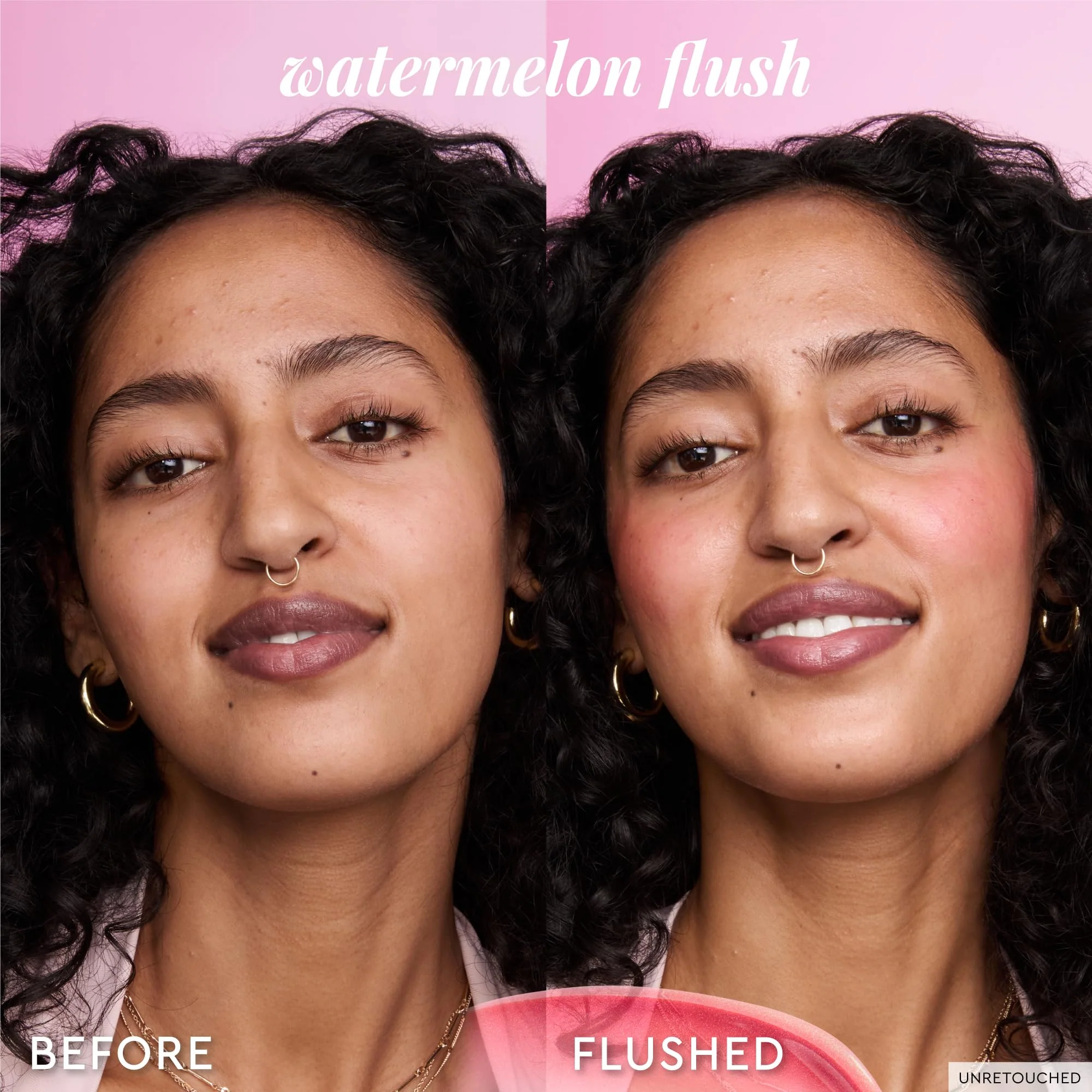 Glow Recipe Niacinamide Dewy Flush Tinted Liquid Blush Serum - Glowy Blush for Cheeks to Smooth, Hydrate & Brighten - Liquid Korean Makeup with Buildable Soft Pink Tint - Watermelon Flush (0.4 oz) - Image 3