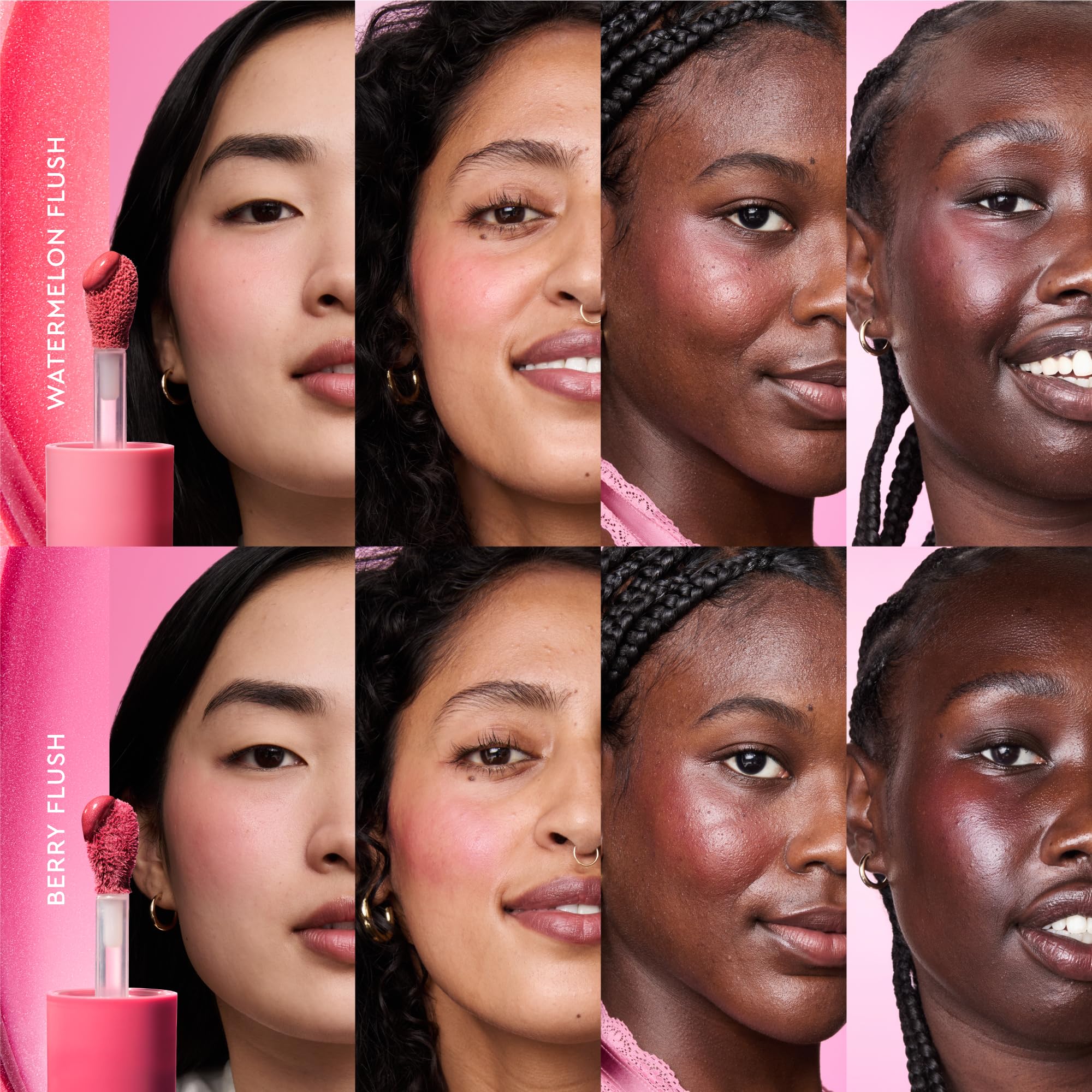 Glow Recipe Niacinamide Dewy Flush Tinted Liquid Blush Serum - Glowy Blush for Cheeks to Smooth, Hydrate & Brighten - Liquid Korean Makeup with Buildable Soft Pink Tint - Watermelon Flush (0.4 oz) - Image 5
