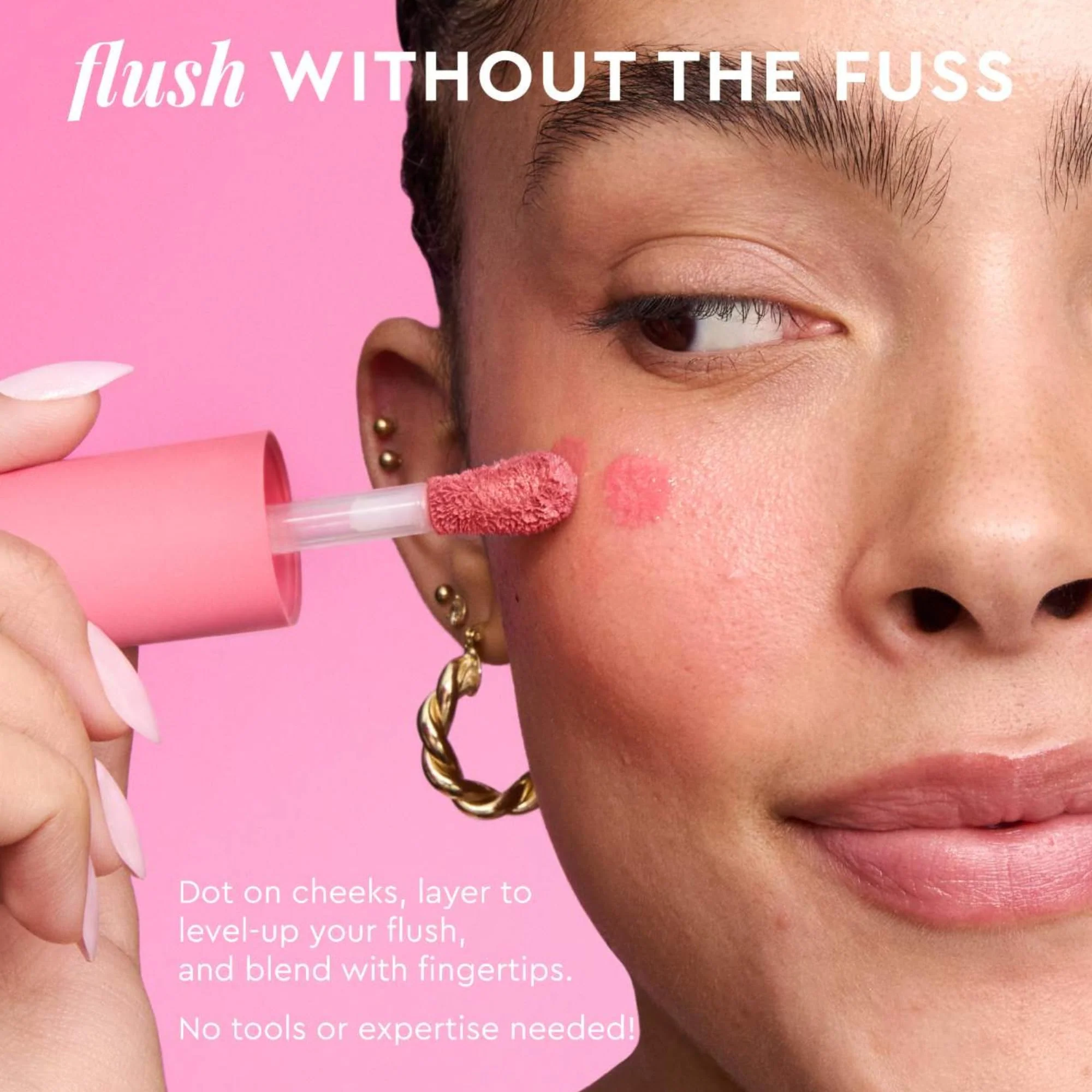 Glow Recipe Niacinamide Dewy Flush Tinted Liquid Blush Serum - Glowy Blush for Cheeks to Smooth, Hydrate & Brighten - Liquid Korean Makeup with Buildable Soft Pink Tint - Watermelon Flush (0.4 oz) - Image 9