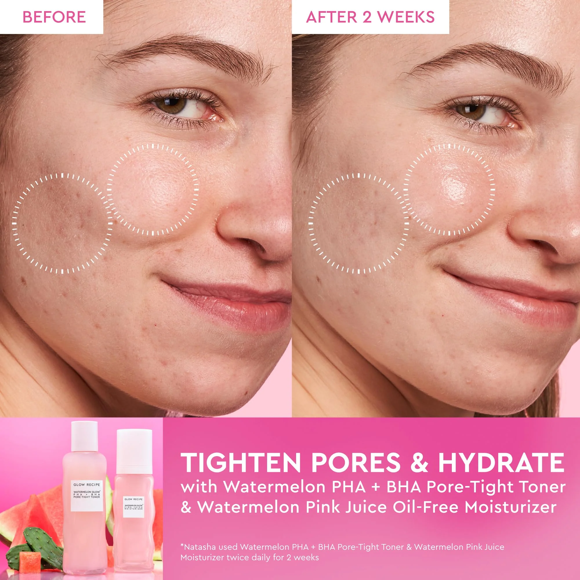 Glow Recipe Pink Juice Water Gel Moisturizer, Korean Gel Moisturizer for Glass Skin, Oil-Free Hydrating Hyaluronic Acid Face Moisturizer for Oily Skin, Non-Comedogenic, Long-Lasting (50ml) - Image 7