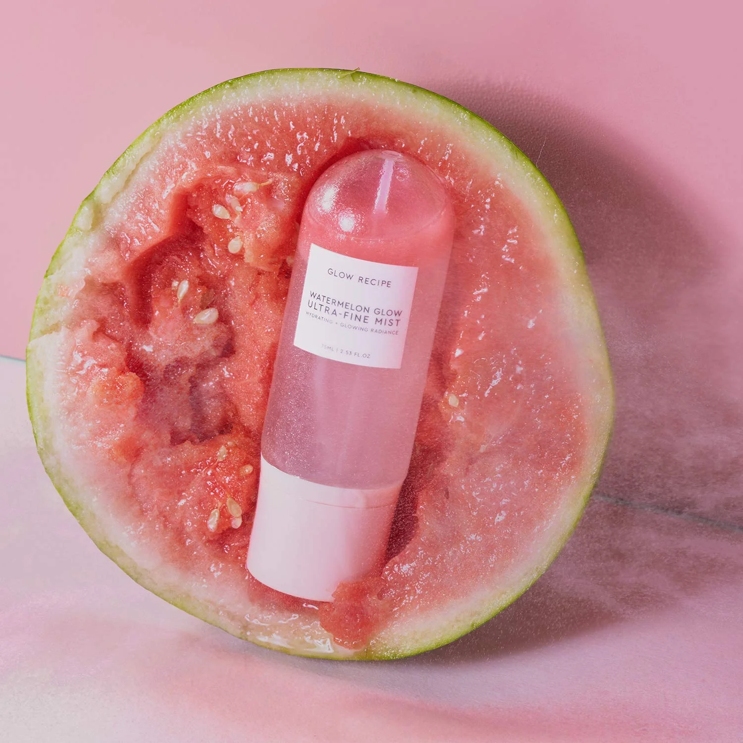 Glow Recipe Watermelon Glow Facial Spray + Hydrating Mist - Ultra-Fine Face Mist with Hyaluronic Acid + Hibiscus AHA to Refresh Dry Skin & Enhance Dewy Makeup - Suitable for All Skin Types (75ml) - Image 7