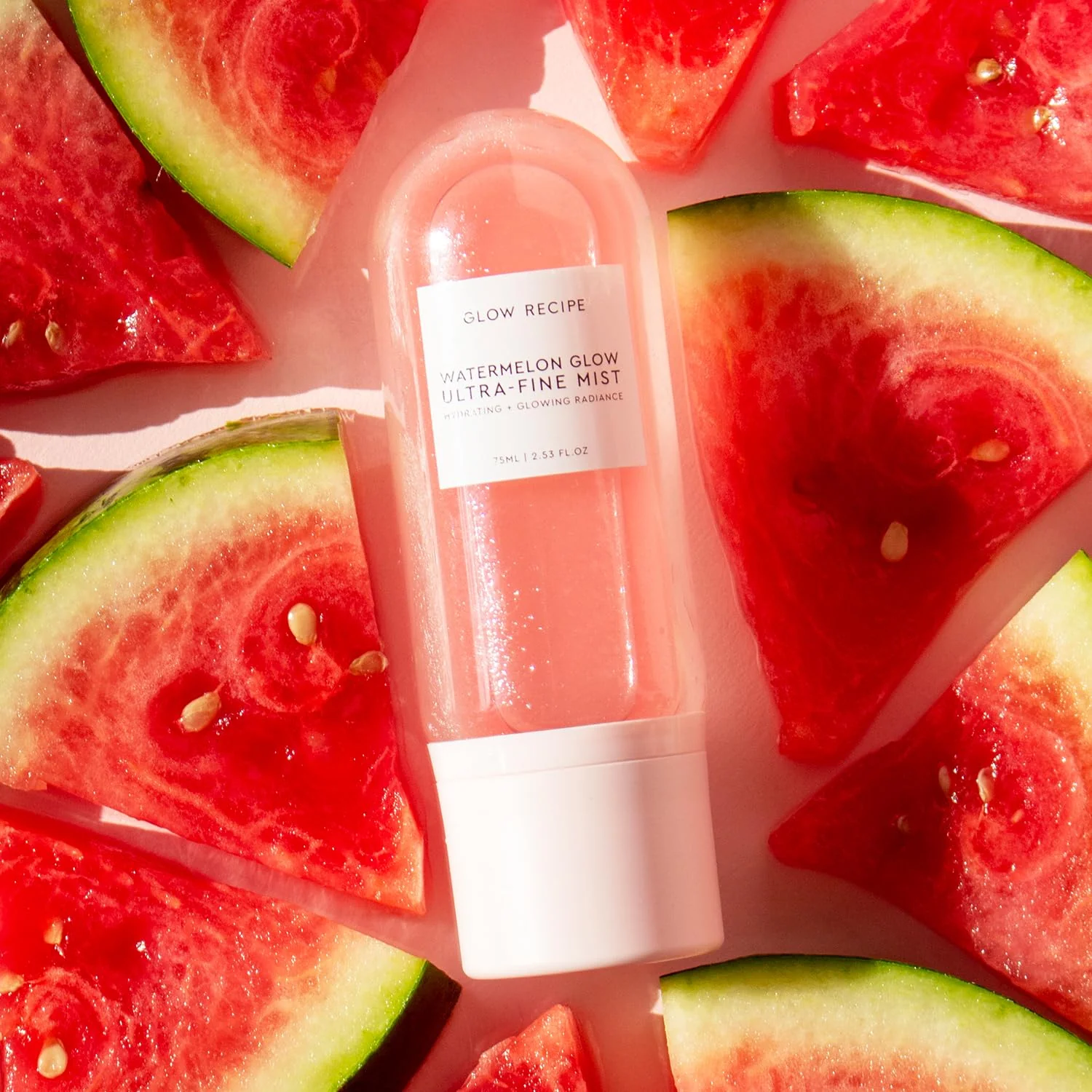 Glow Recipe Watermelon Glow Facial Spray + Hydrating Mist - Ultra-Fine Face Mist with Hyaluronic Acid + Hibiscus AHA to Refresh Dry Skin & Enhance Dewy Makeup - Suitable for All Skin Types (75ml) - Image 9