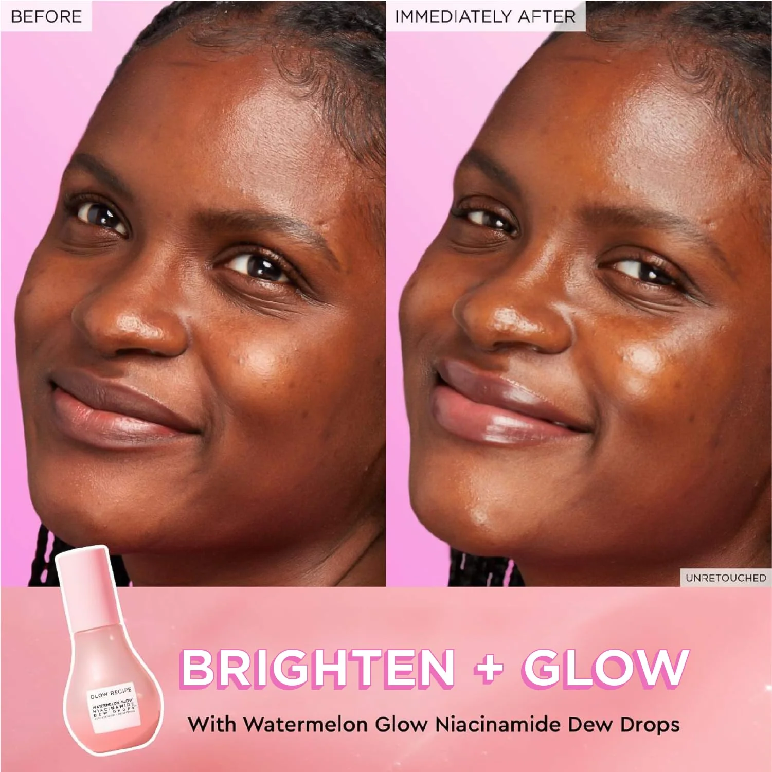 Glow Recipe Watermelon Niacinamide Dew Drops, Korean Niacinamide Serum Drops, Hydrating Face Serum + Primer & Liquid Highlighter, Hyaluronic Acid, Dewy Glow (40ml) - Image 17