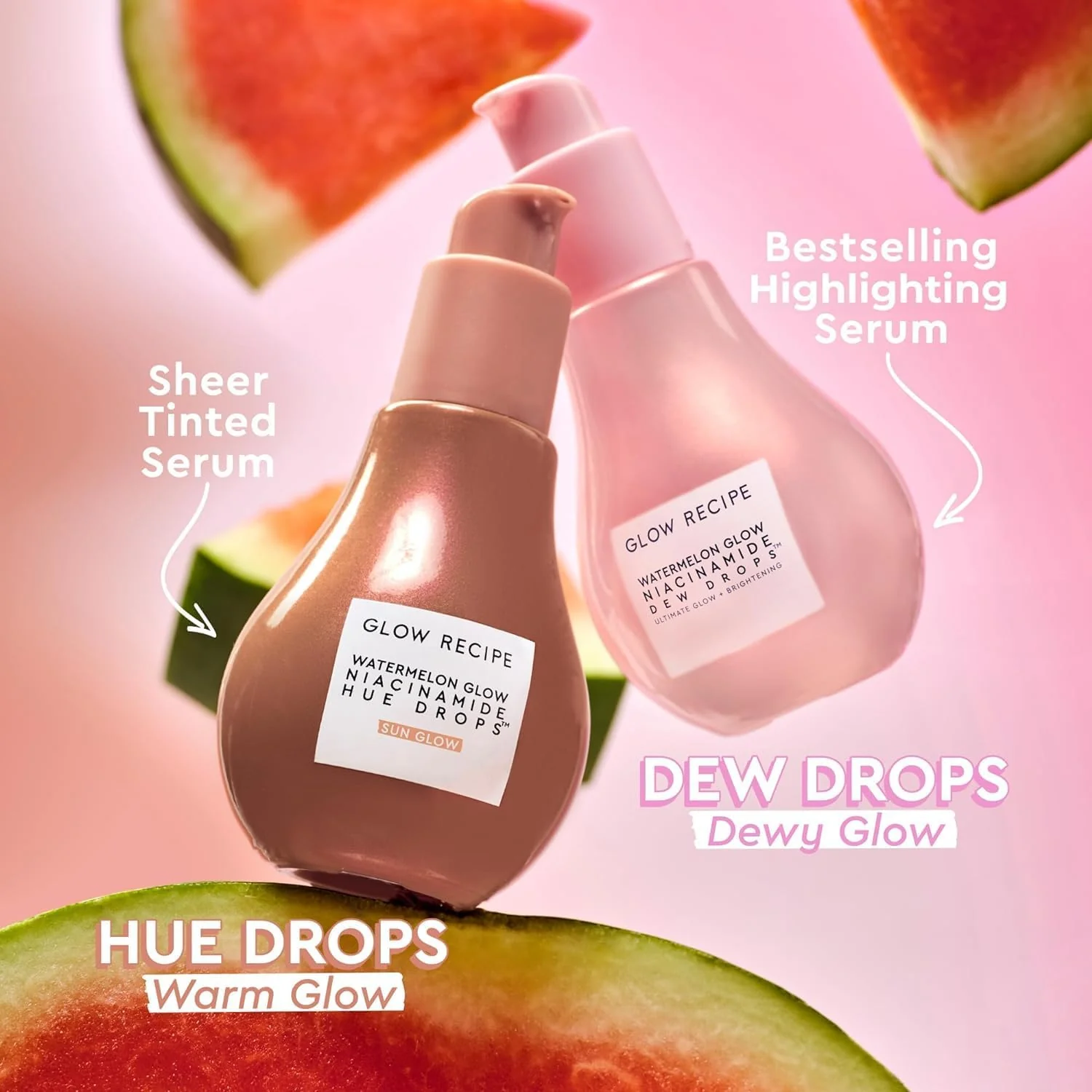 Glow Recipe Watermelon Niacinamide Dew Drops, Korean Niacinamide Serum Drops, Hydrating Face Serum + Primer & Liquid Highlighter, Hyaluronic Acid, Dewy Glow (40ml) - Image 18