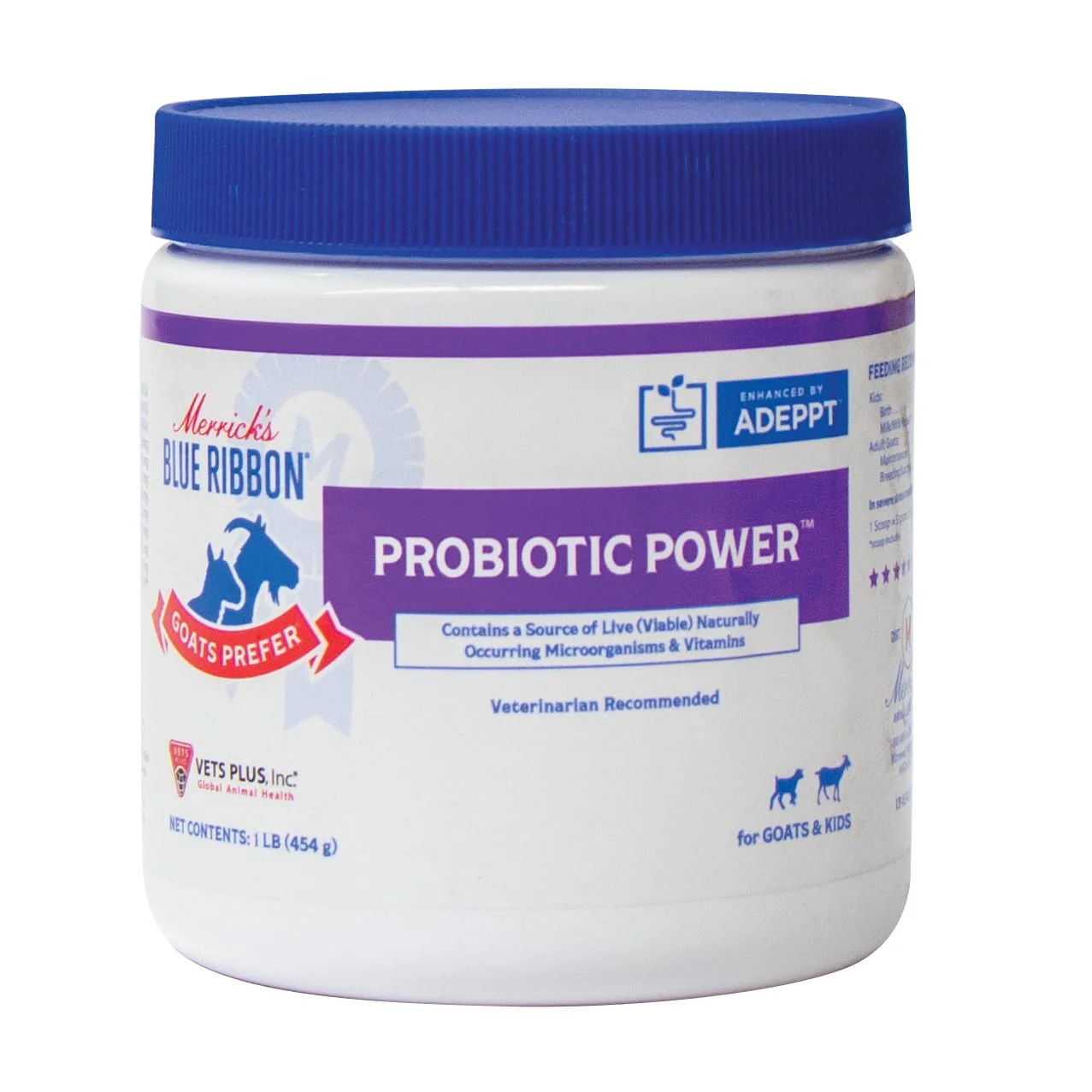 Goats Prefer Probiotic Power –Goat Probiotic - Vitamin Supplement for Stress Management & Gut Health – Suitable for All Ages