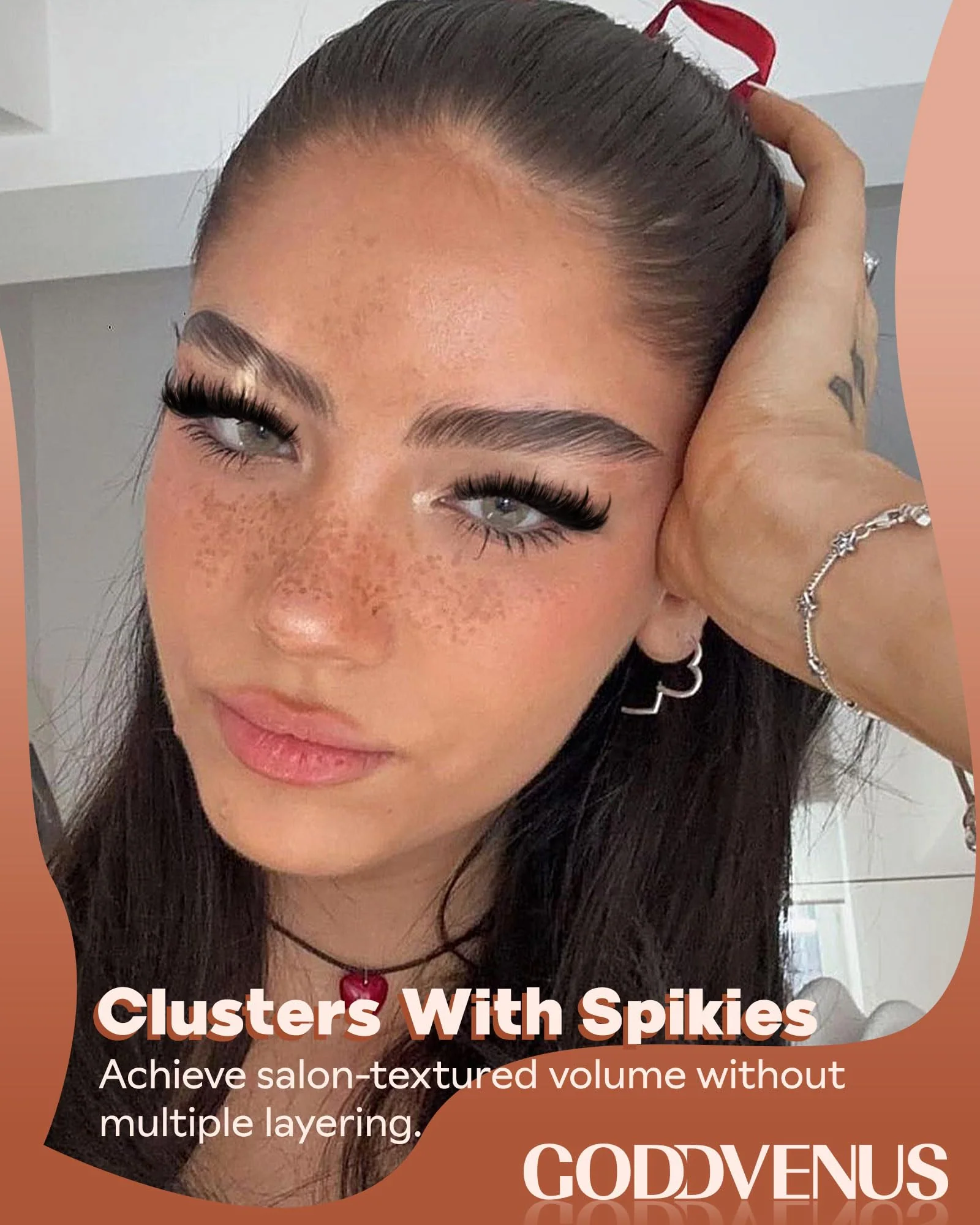 Goddvenus Manga Lash Clusters With Spikes Wispy Cluster Eyelash Extensions Fluffy Anime Eyelashes Clusters Reusable Faux Mink Fairy Individual Lash Extension (D Curve 12-18mm 204 pieces) - Image 7