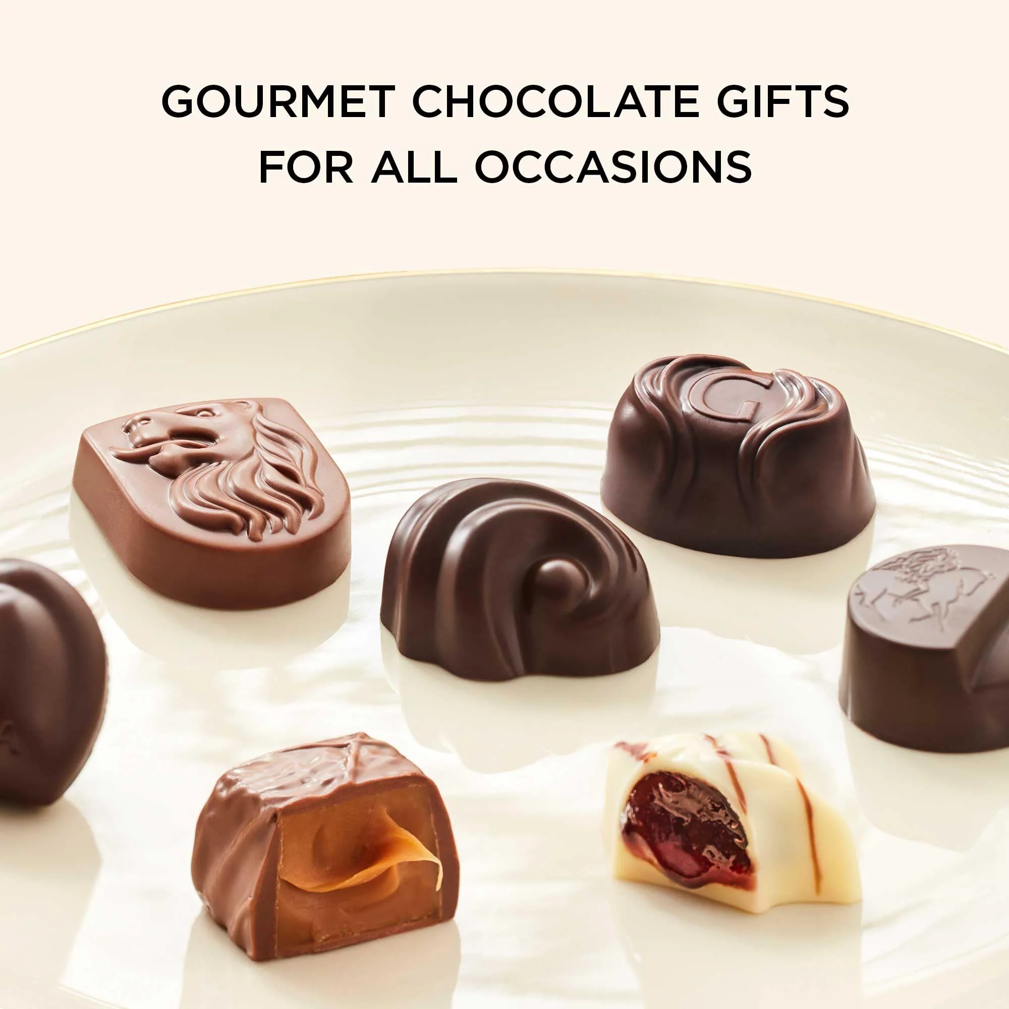 Godiva Milk Chocolate Gift Box- Praline in Milk Chocolate, Assorted Chocolate Candy Gift Basket for Congratulations, Birthday and Anniversary, Gold Ribbon, 18-Piece - Image 4