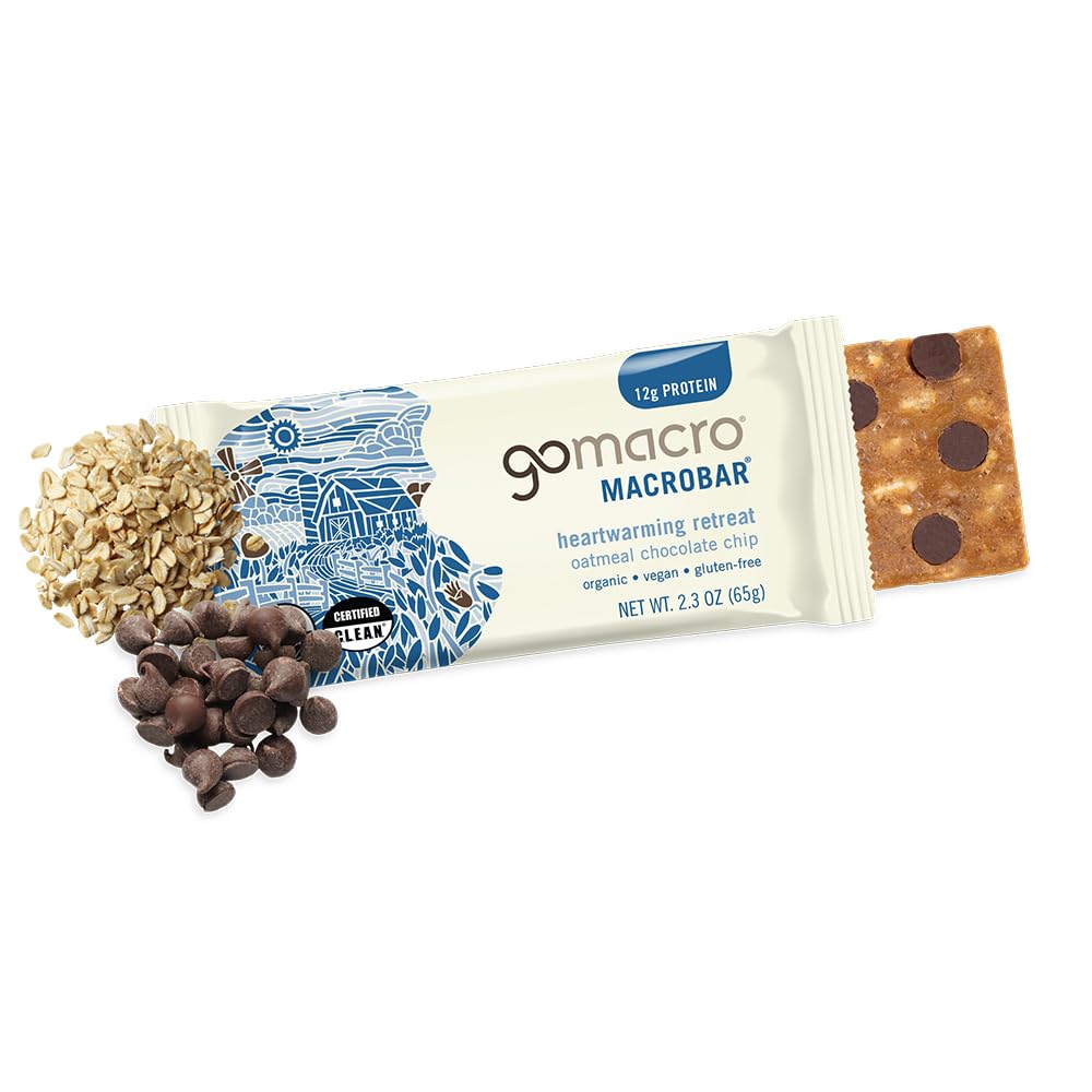 Gomacro, Nutrition Bar Oatmeal Chocolate Chip Organic 12 Count, 2.3 Ounce - Image 5