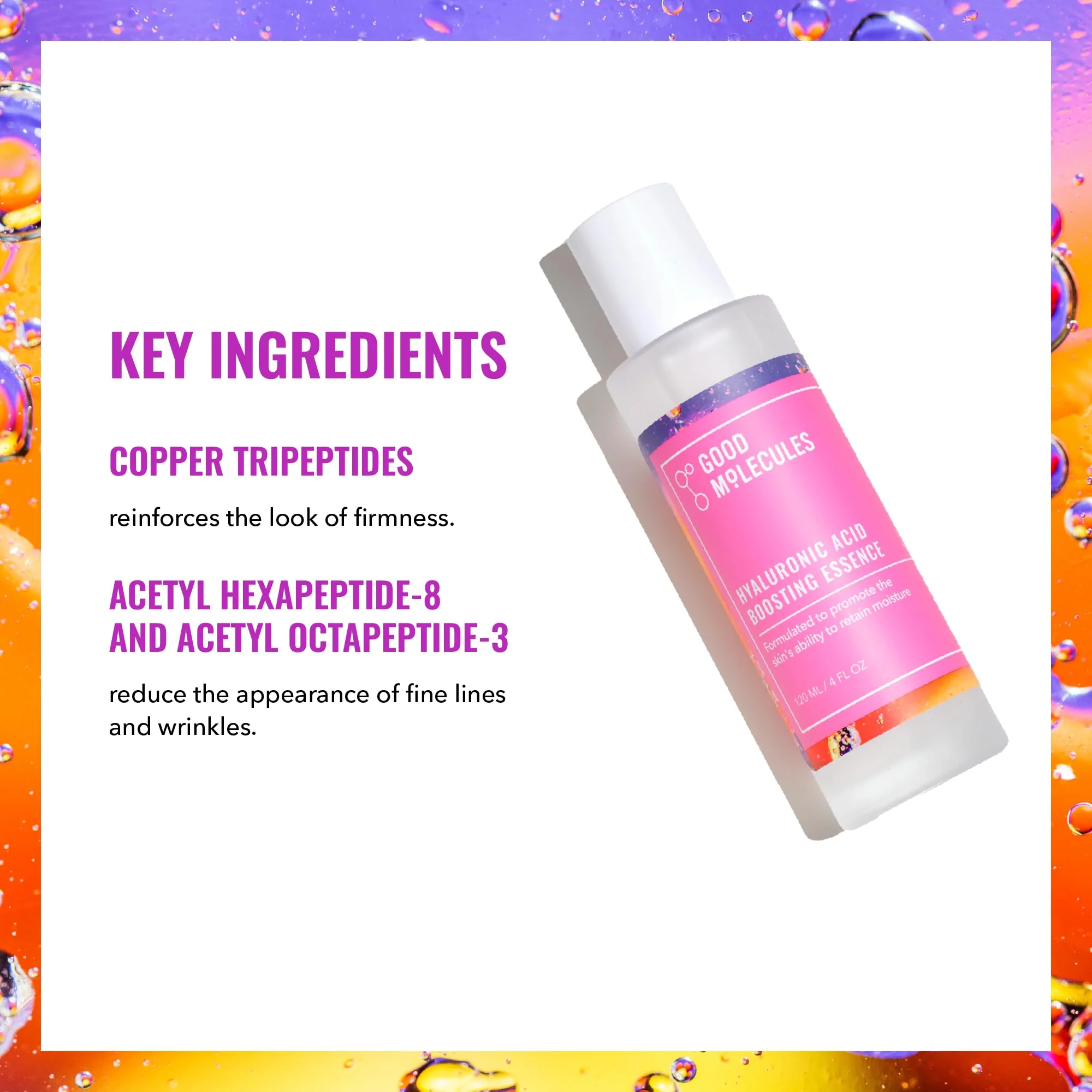 Good Molecules Hyaluronic Acid Boosting Essence - Ultra Hydrating Face Moisturizer with Peptides to Boost Skin Firming and Plumpness - Skin Care For Face - Image 5
