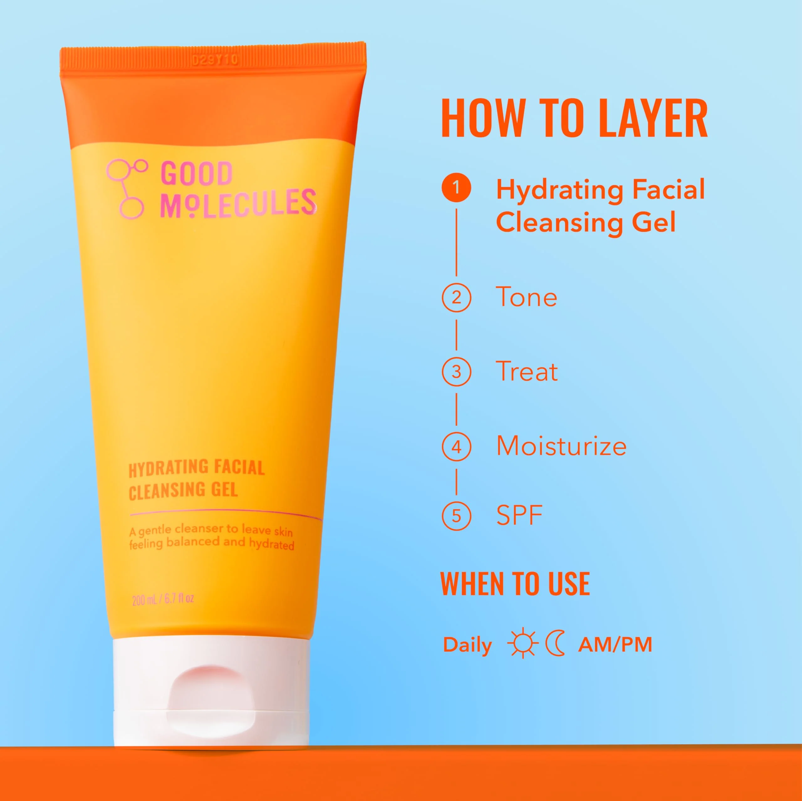 Good Molecules Hydrating Facial Cleansing Gel - Face Wash with Rosewater and Pineapple Extracts to Brighten, Cleanse, and Moisturize - Facial Cleanser, Skin Care - Image 4