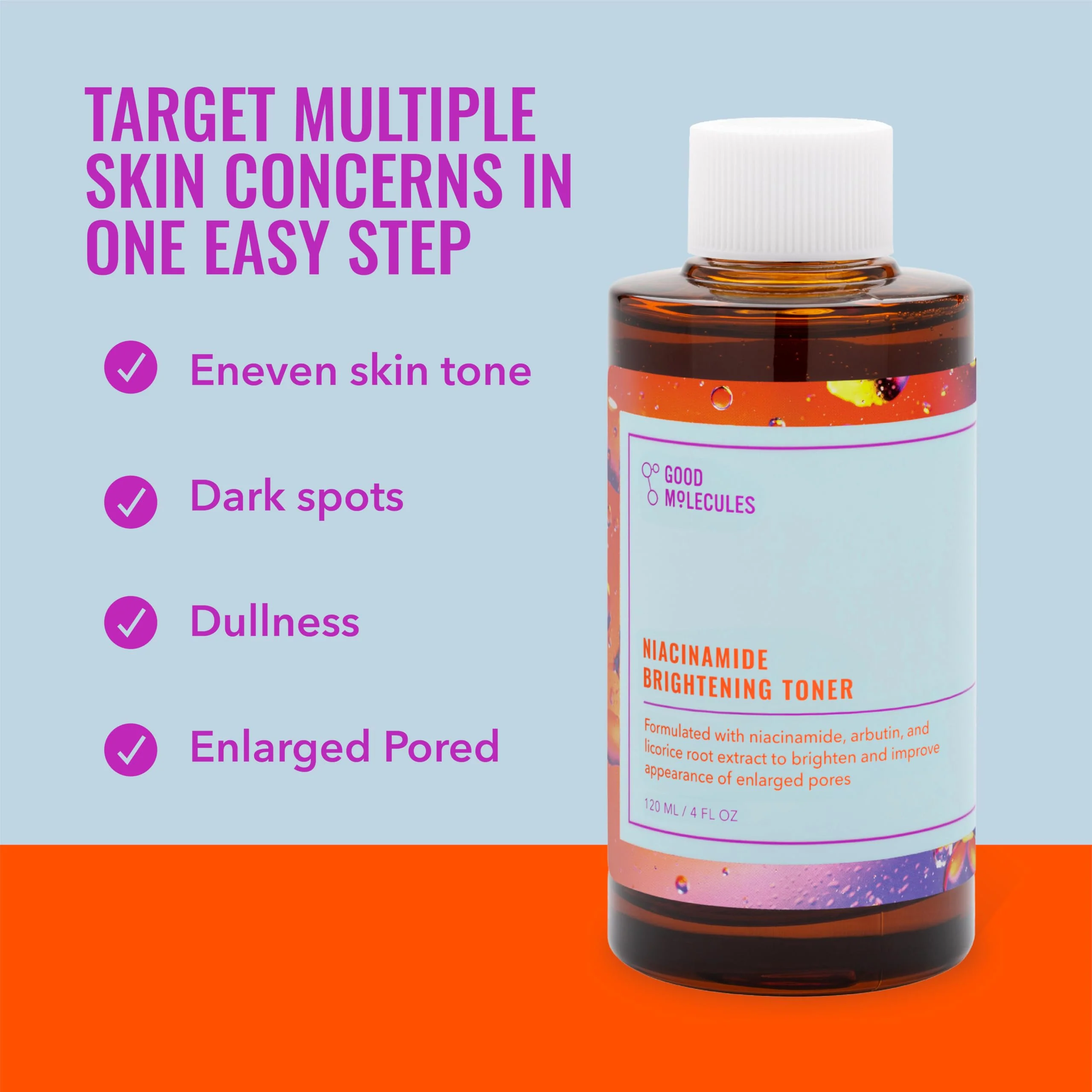 Good Molecules Niacinamide Brightening Toner - Toner for Face with Niacinamide and Arbutin for Skin Tone Balancing- Pore Minimizer, Facial Skin Care - Image 6